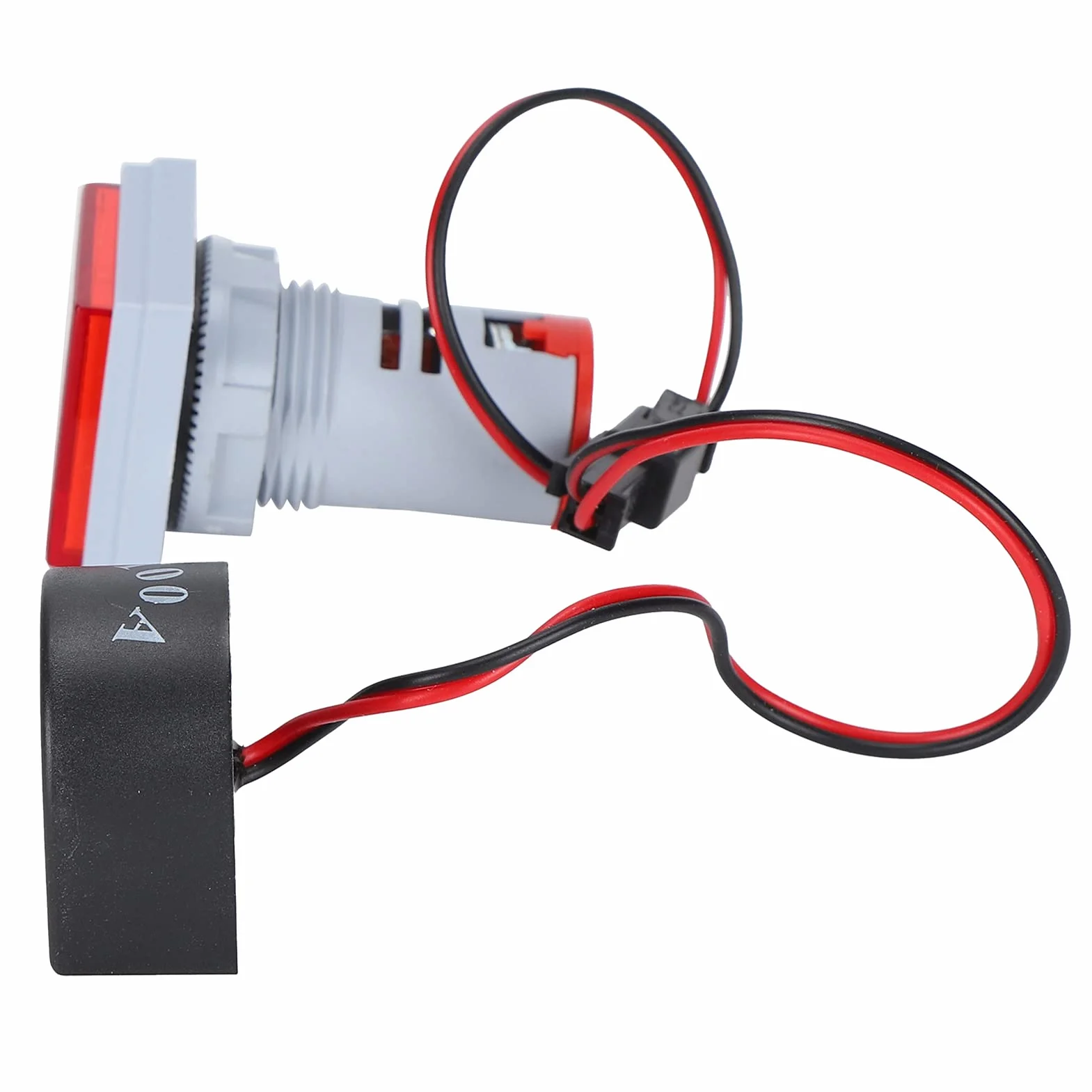 Wskaźnik sygnału prądu Uniwersalna lampa kwadratowa z 3 wyświetlaczami 60~500V AC AD16-22VAH(czerwony)