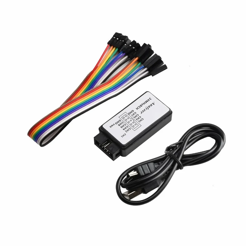 1 szt. Analizator stanów logicznych USB 24 MHz 8-kanałowy debuger dla ARM FPGA 24M 8CH