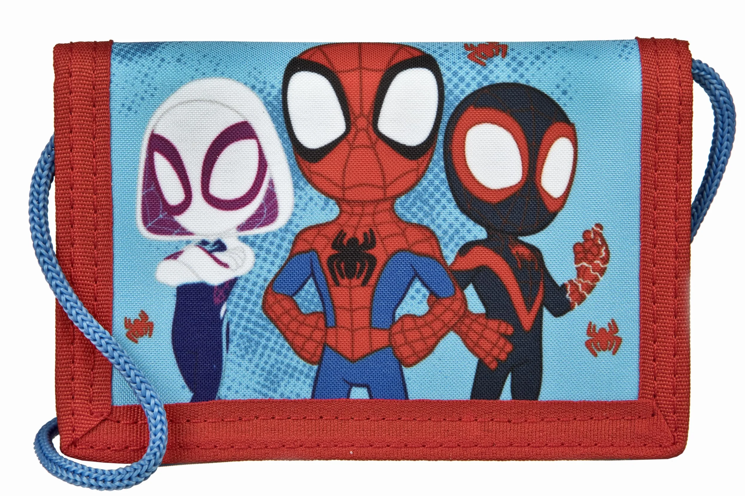 Undercover Spidey portfel dla dzieci 8x13 cm kieszeń na piersi niebieski Klasyczny