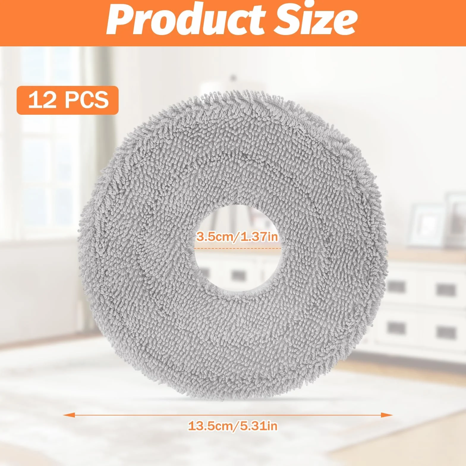 12 szt. mopa do Dreame L20 Ultra/L50 Pro Ultra/L40 Ultra AE/L10s Pro Ultra, zmywalne wymienne ściereczki do mopa, wymienne ściereczki do mopa do robotów do odkurzacza akcesoria