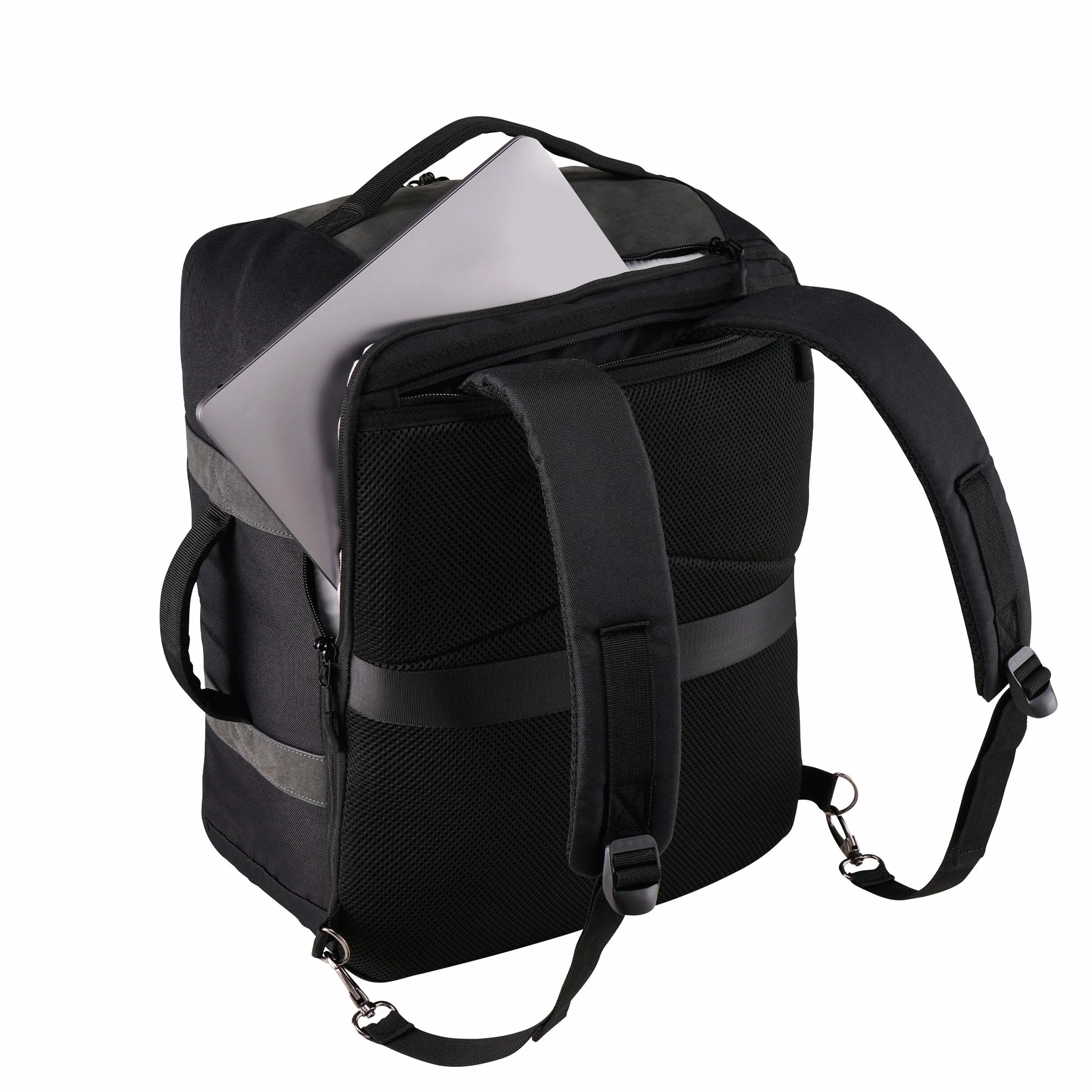 Cabin Max Plecak podręczny Manhattan 40x30x20 cm – 24-litrowy plecak podróżny wykonany z recyklingowanego RPET – Wizz Air i Ryanair Torba pod siedzenie – plecak podręczny do samolotu (czarny/złoty)