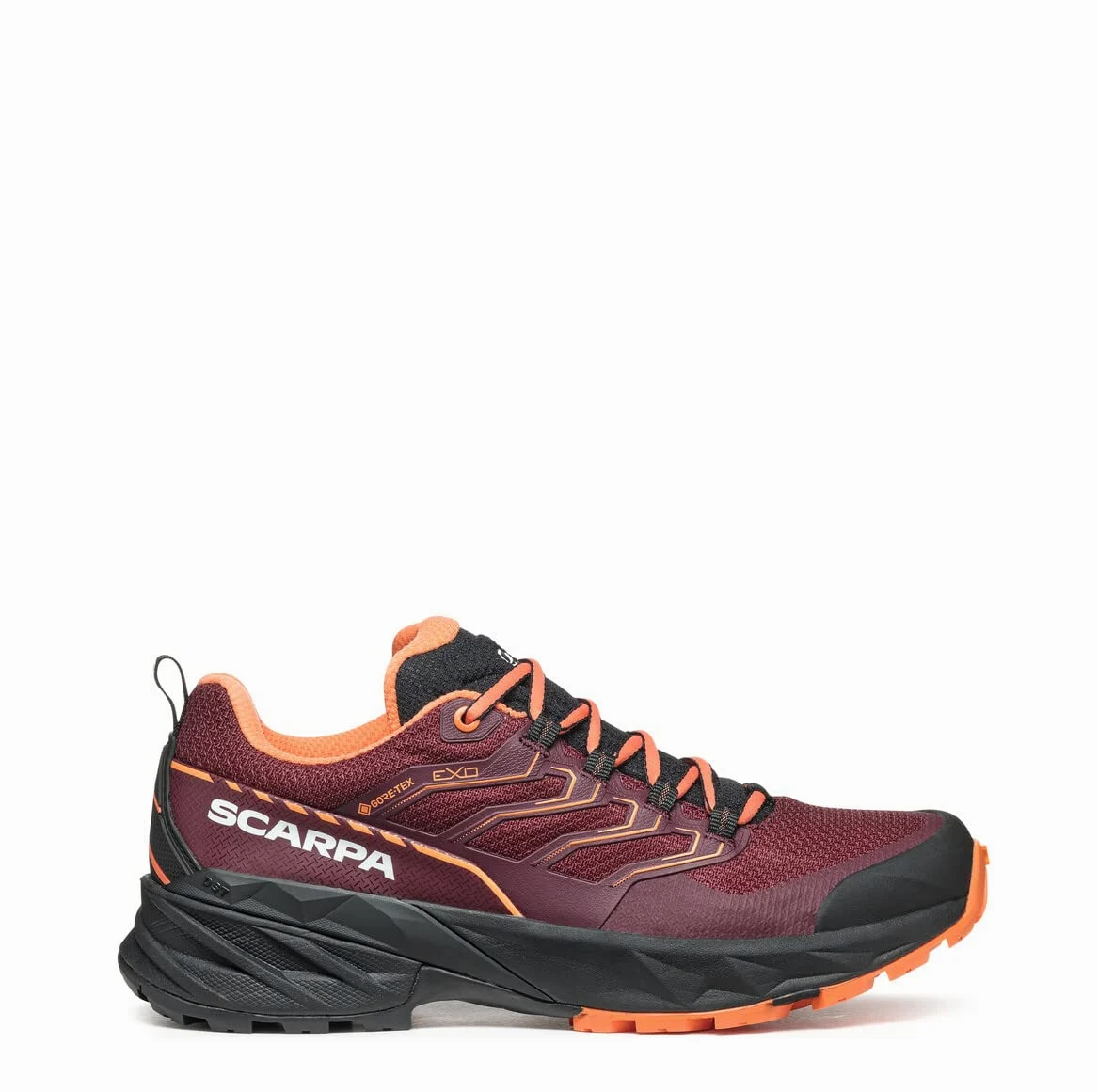 Scarpa Damskie buty Rush 2 GTX Gore-Tex wodoodporne do wędrówek, Bordowy / zakurzony pomarańczowy, 38.5 EU