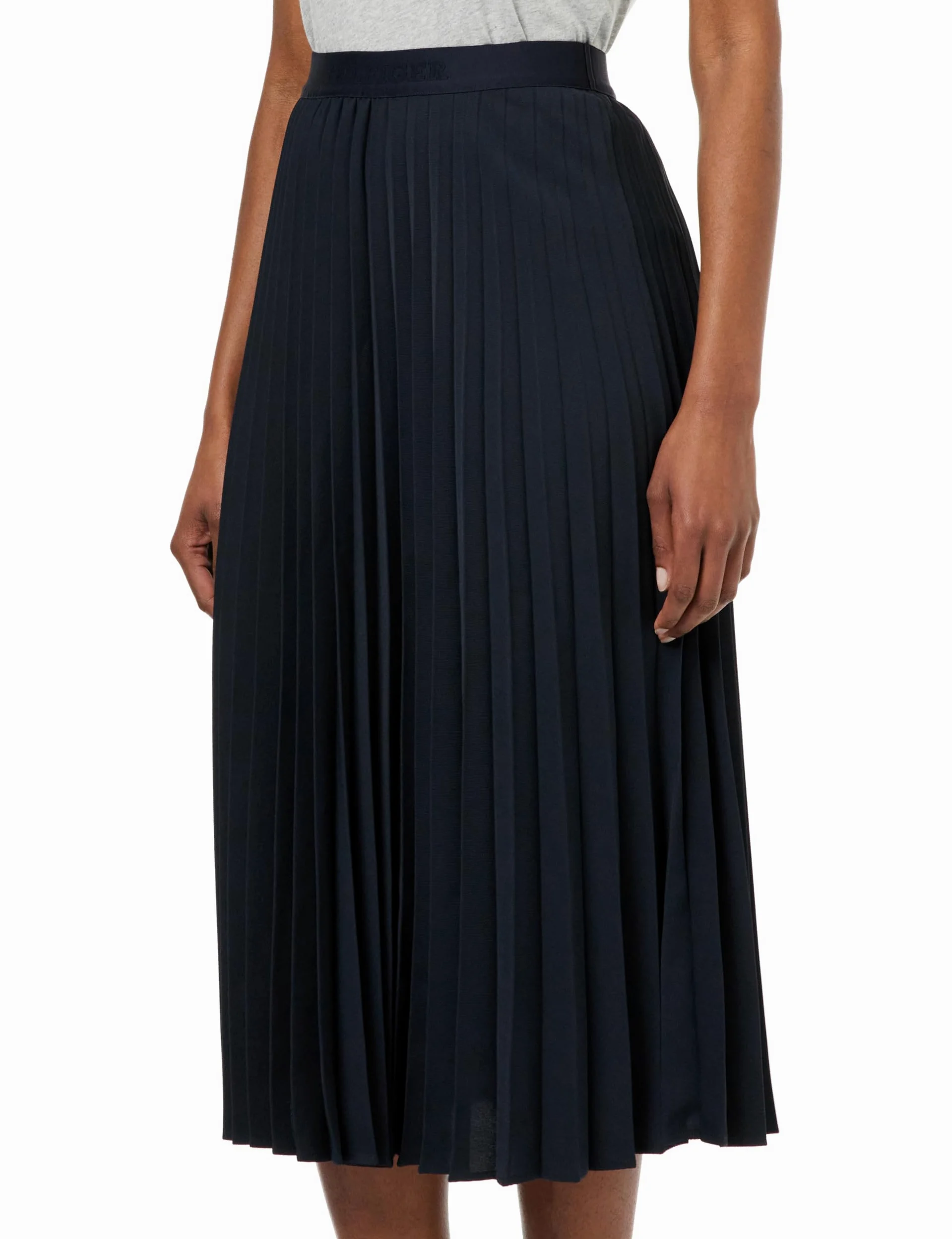 Tommy Hilfiger Spódnice plisowane Kobiety Fluid Twill Plisowana Spódnica Midi