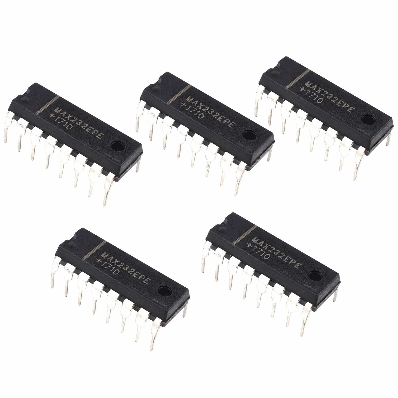 BuyWeek Zestaw chipsetów IC, 5 sztuk/partia MAX232 IC Chip oryginalny układ scalony chipset komponenty elektroniczne
