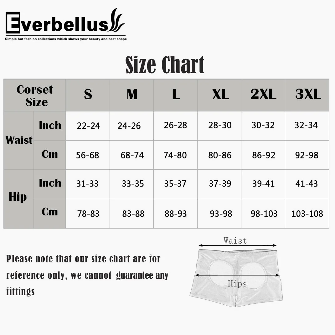 Everbellus Majtki Push Up dla kobiet