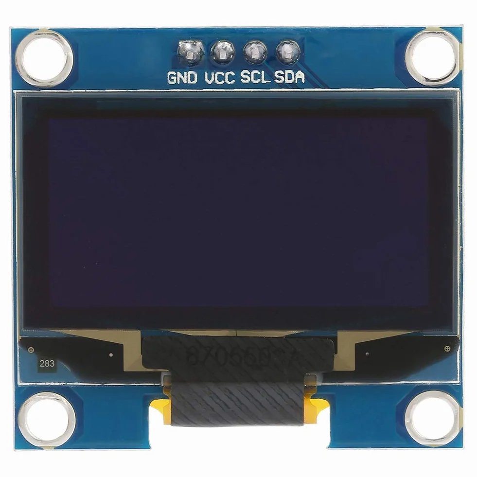 Moduł wyświetlacza OLED 1,3 cala rozdzielczość 128 x 64 4-pinowy I2C SSD1106 do inteligentnych urządzeń MP3 niebieski