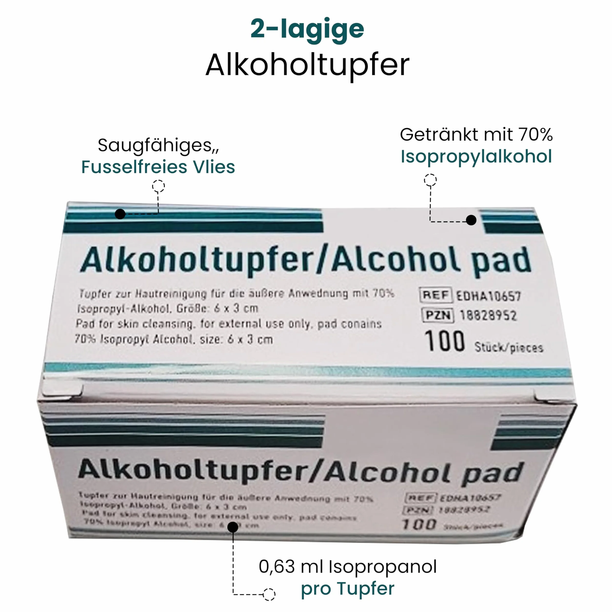 Podkładki do przygotowania alkoholu, 70% alkohol izopropylowy, 100 sztuk, waciki nasączone alkoholem pierwszej pomocy, pakowane pojedynczo, waciki nasączone alkoholem do ogólnego czyszczenia,