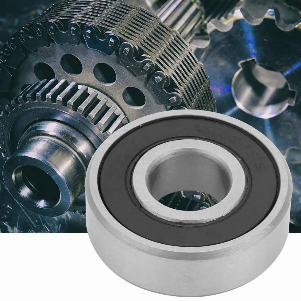 10 sztuk łożysk kulkowych 6201-RS, stalowe łożyska kulkowe zwykłe 12 mm do przekładni, przyrządów, silników, sprzętu AGD, silników spalinowych, pojazdów transportowych, maszyn rolniczych
