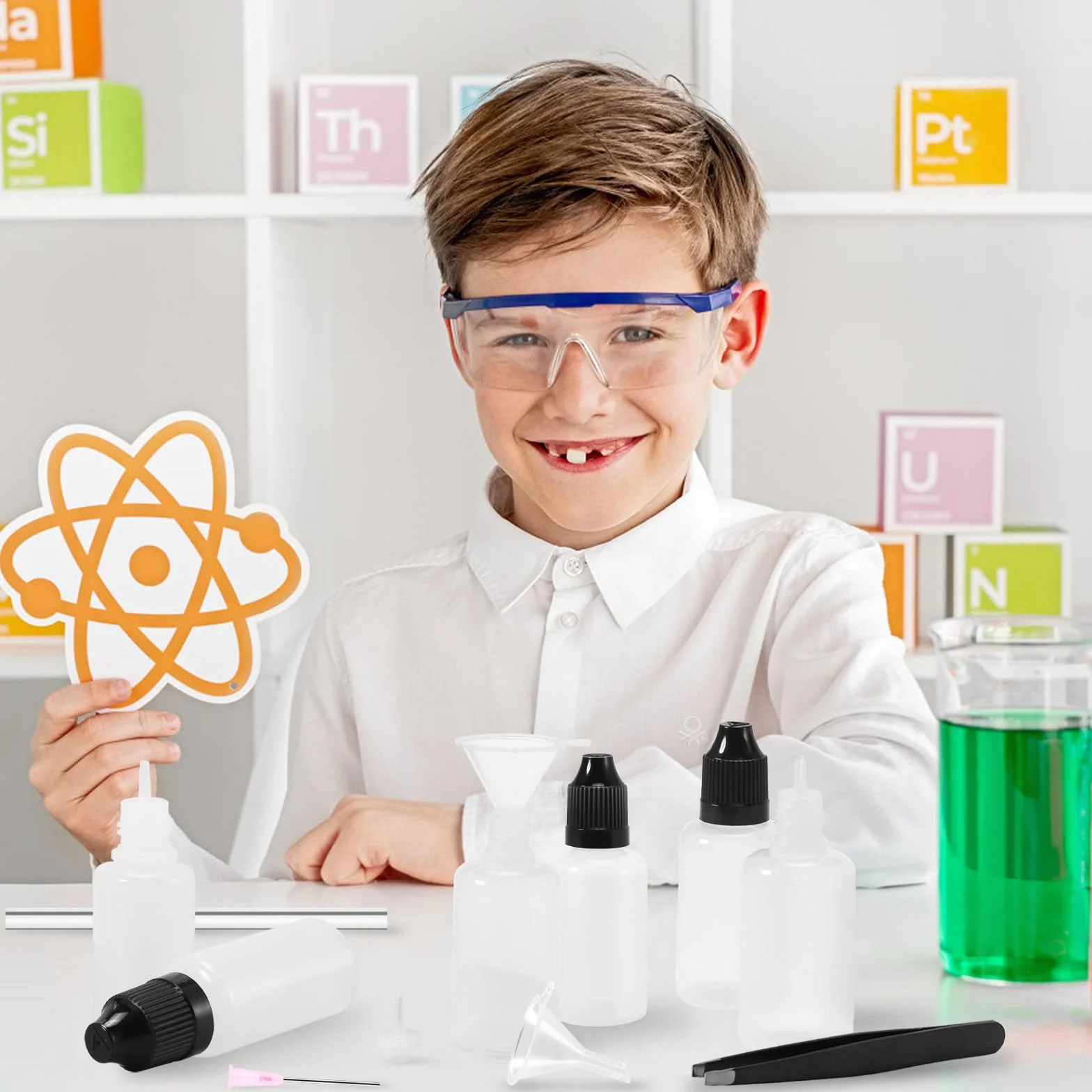 20 sztuk butelek z kroplomierzem, butelka podróżna z pipetą transferową, tworzywo sztuczne, (30 ml)