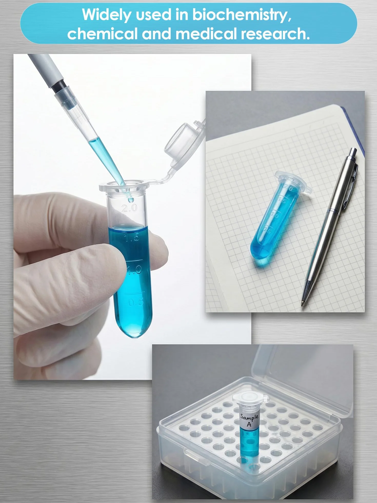 30 sztuk probówek 2 ml, plastikowe rurki wirówkowe z tworzywa sztucznego, naczynia reakcyjne, stożkowe rurki mikrowirówkowe, przezroczyste kapsułki, puste do laboratorium, próbek