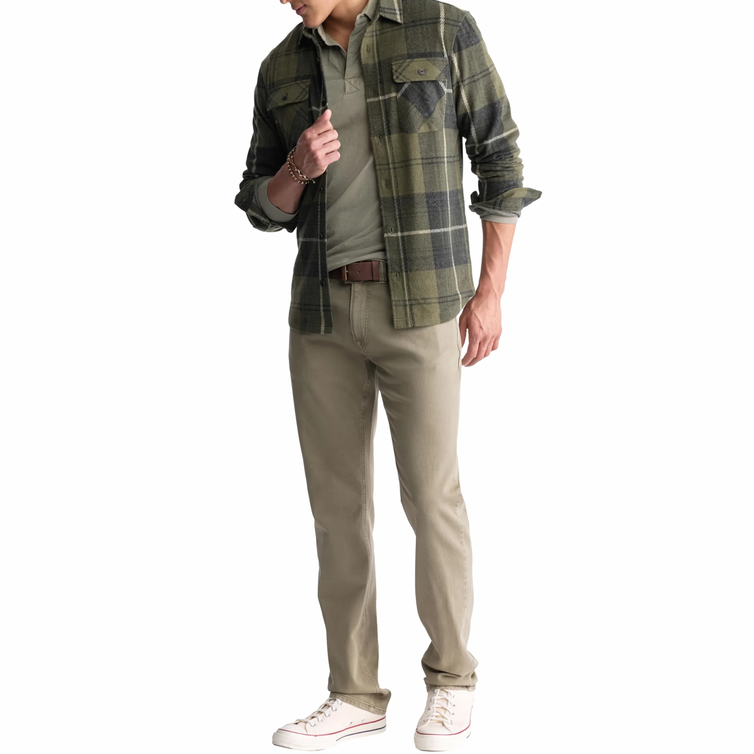 Buffalo David Bitton Koszula z długim rękawem z zapięciem na guziki Mężczyźni Long Sleeve Button Down Blanket Shirt