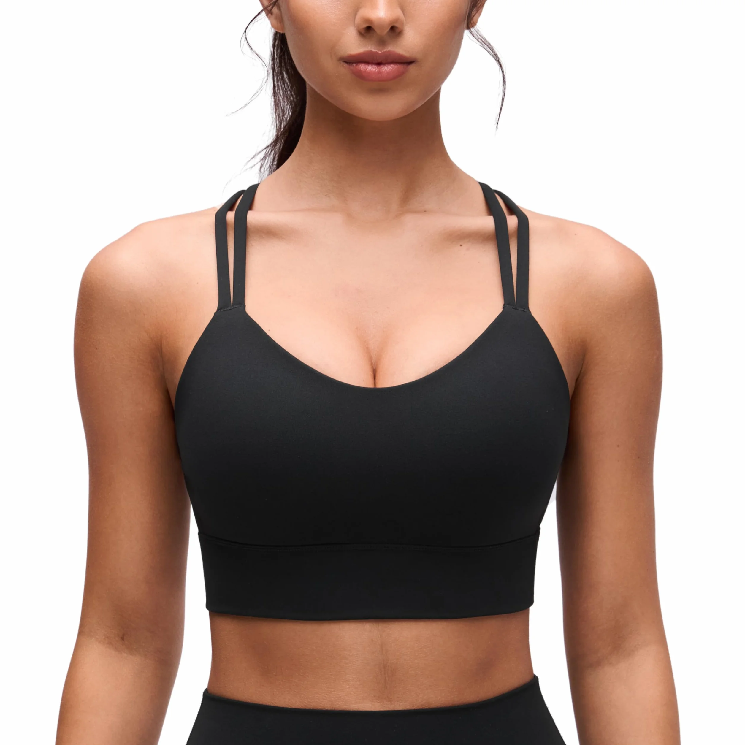 CRZ YOGA Biustonosz sportowy Butterluxe Strappy Longline Softness Mold Womens