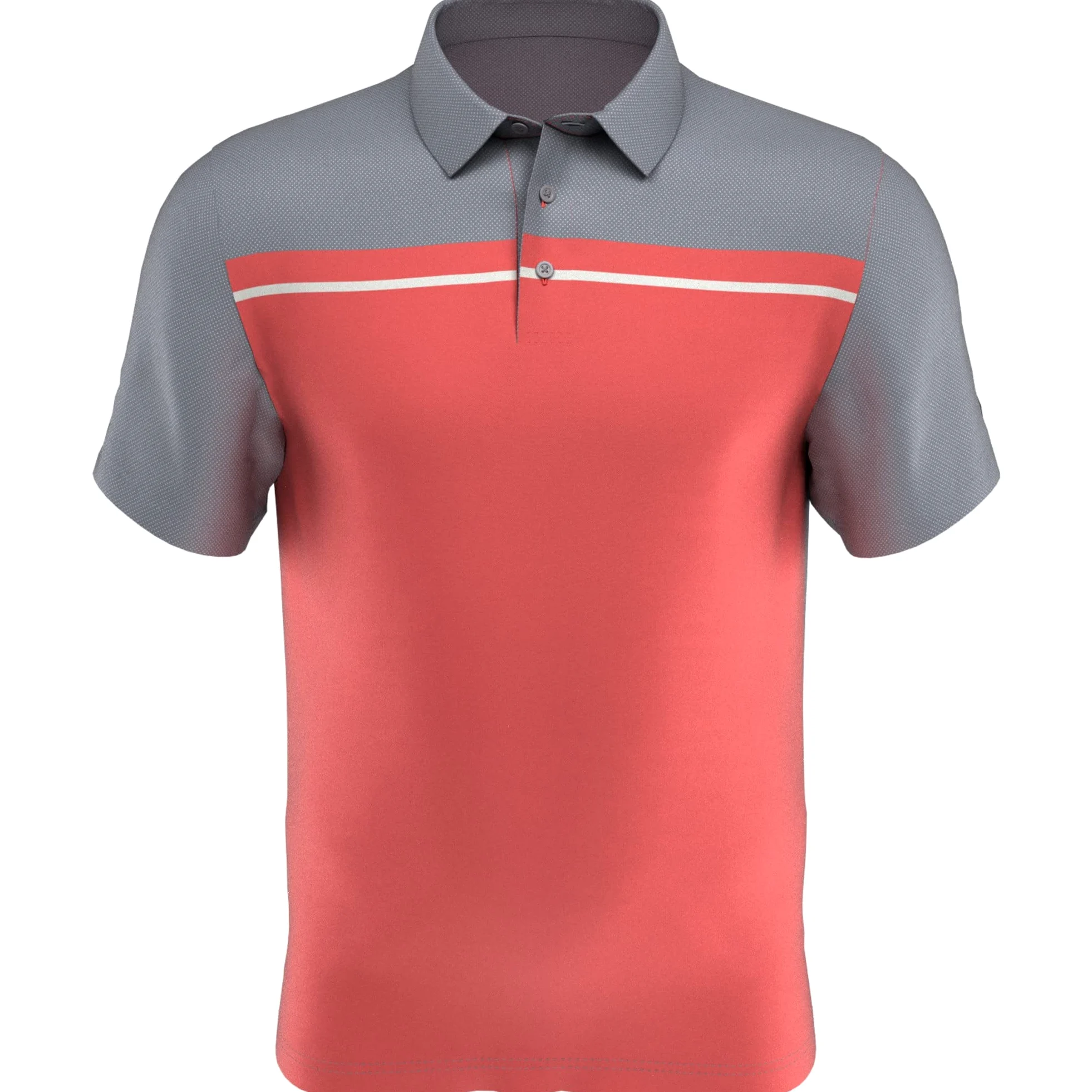 PGA TOUR Koszula golfowa Chłopcy Ss Boys Blocked Birdseye Print Polo