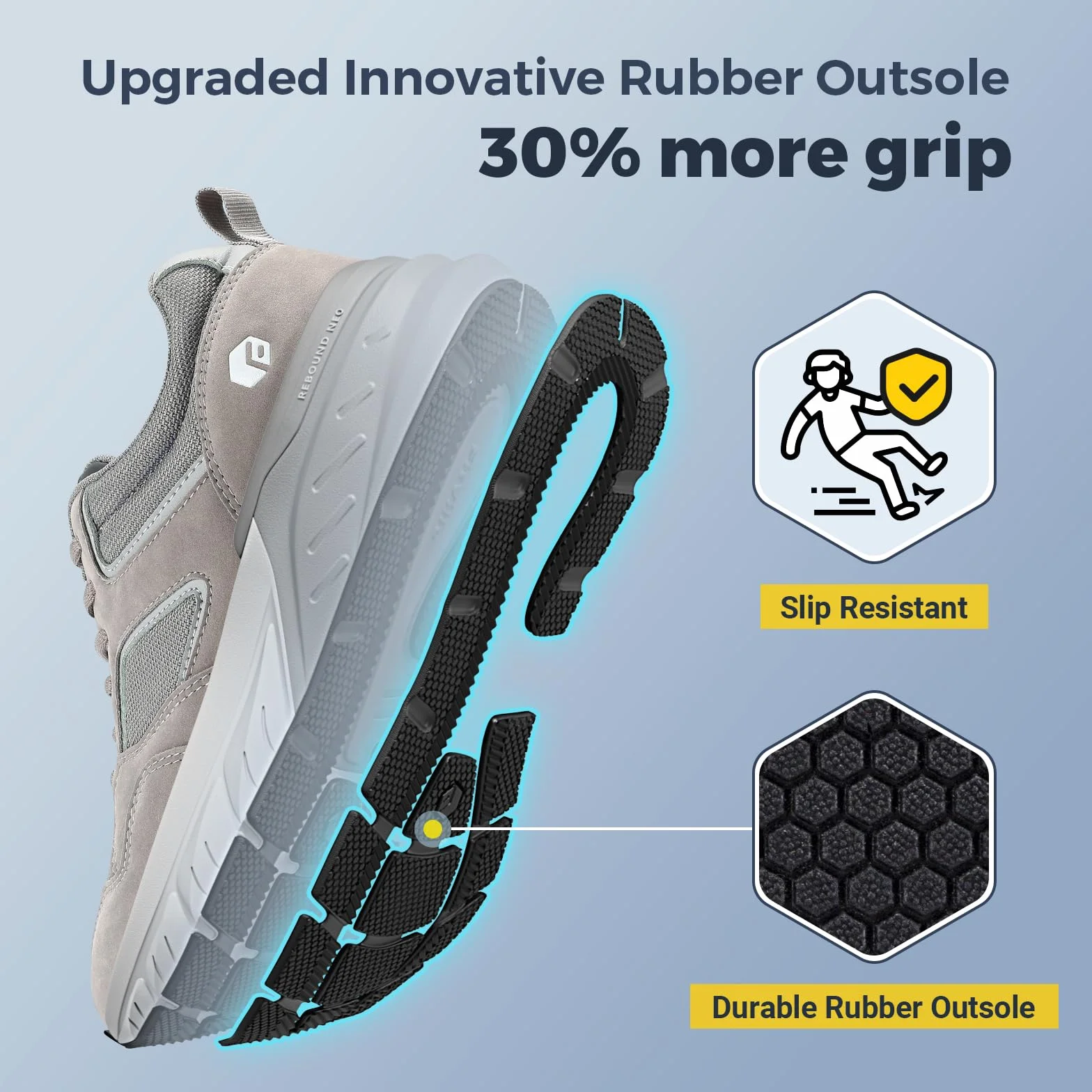 FitVille Buty do biegania Męskie Extra Wide Trampki Oddychające Sportowe dla Szerokich Stóp
