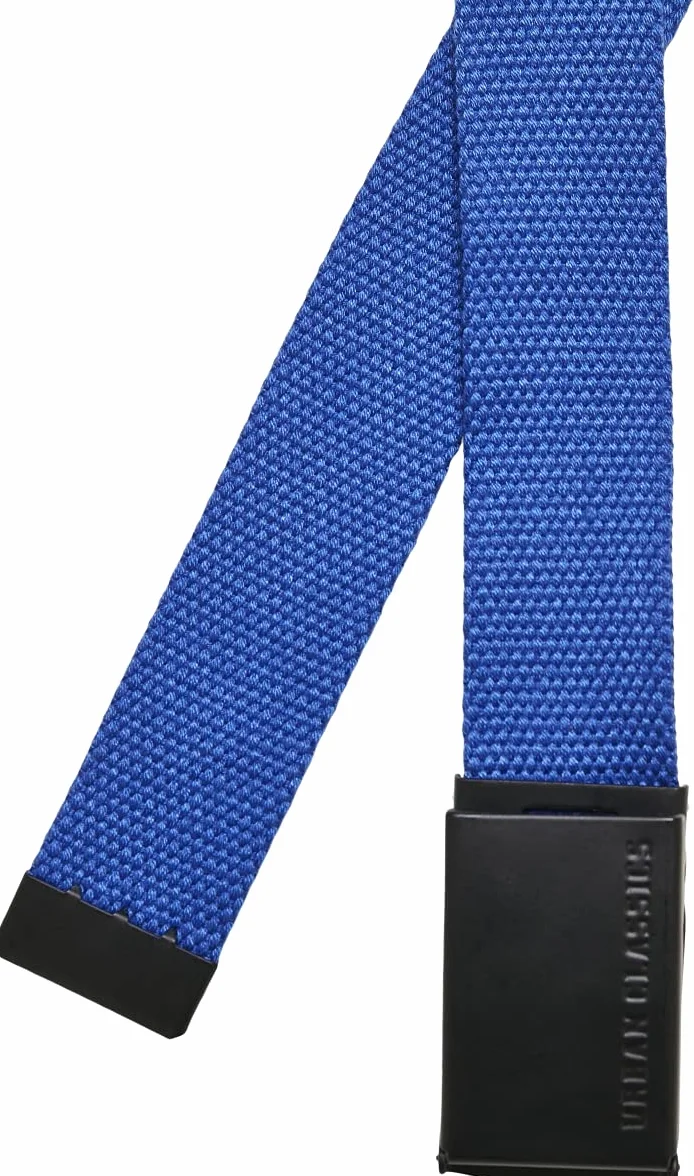 Urban Classics Pasek Dwupak dla Dzieci 2 sztuki Płócienny Czarny+niebieski Rozmiar 110/116-158/164