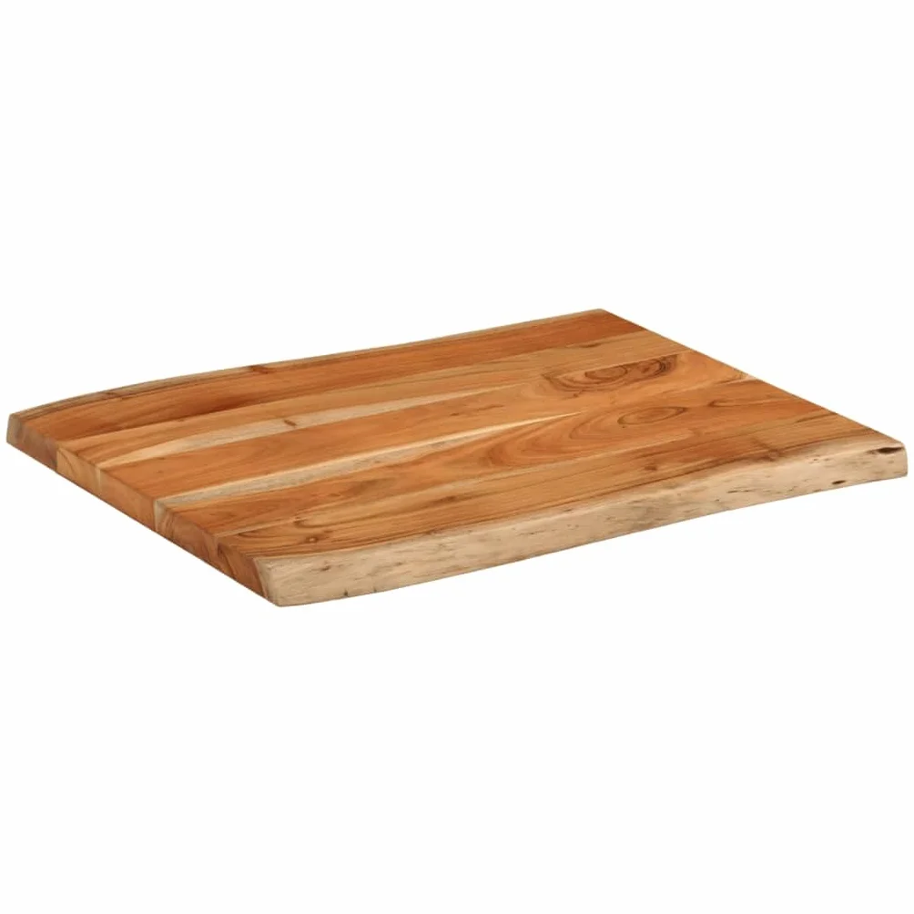 vidaXL Blat stołu, 90x60x3,8 cm, drewno akacjowe, naturalna krawędź, blat stołowy, drewniany blat stołu, blat do stołu, blat na wymianę