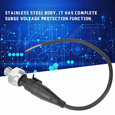 Czujnik ciśnienia ze stali nierdzewnej, wyjście G1/4", 5 V, 0,5 – 4,5 V/0-5 V, przetwornik ciśnienia, wejście czujnika do oleju, paliwa, gazu, powietrza, wody (0-300 PSI)
