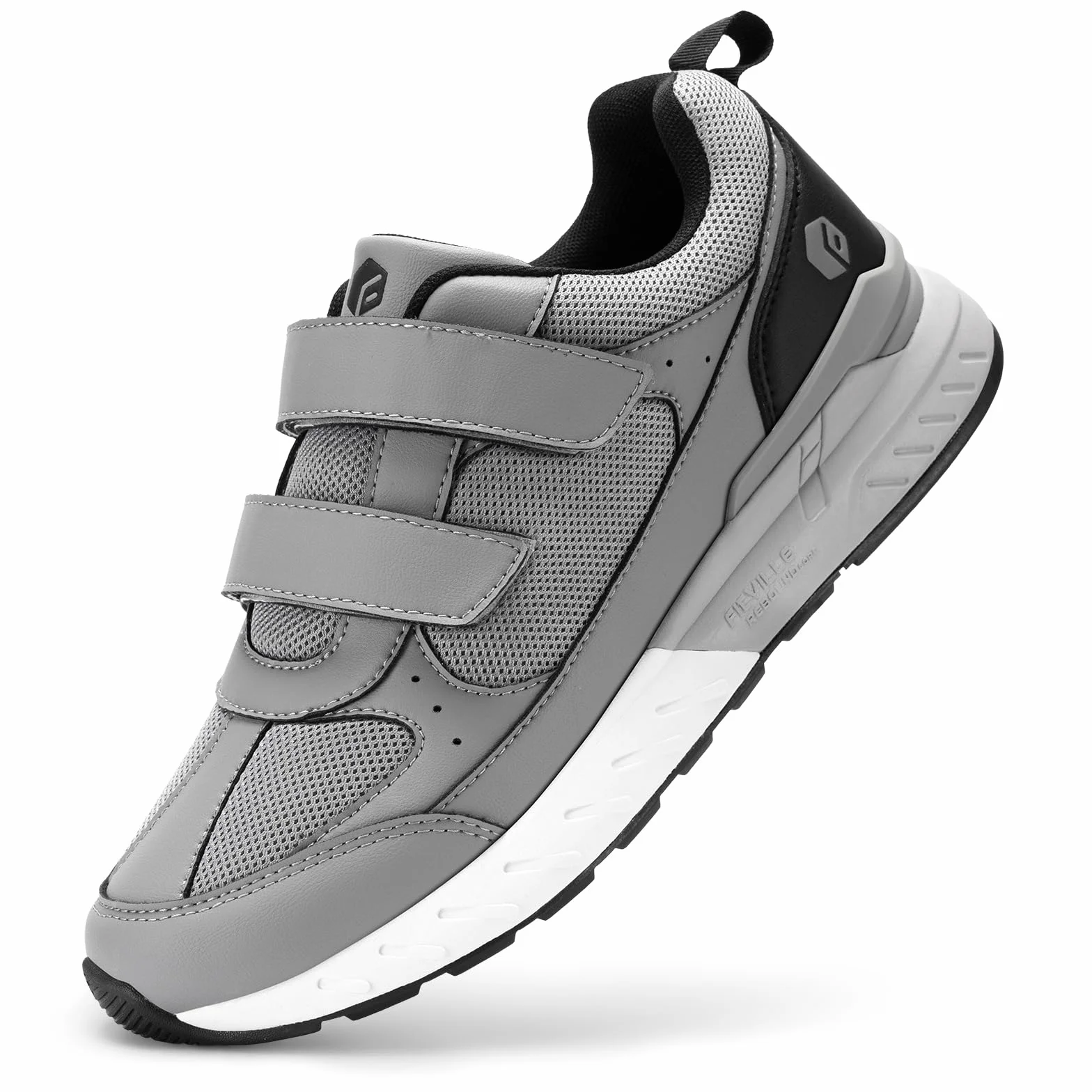 Fitville Buty Męskie Bardzo Szerokie Diabetyczne Trampki Z Rzepem Wygodne Buty Do Chodzenia Dla Szerokich Płaskich Stóp