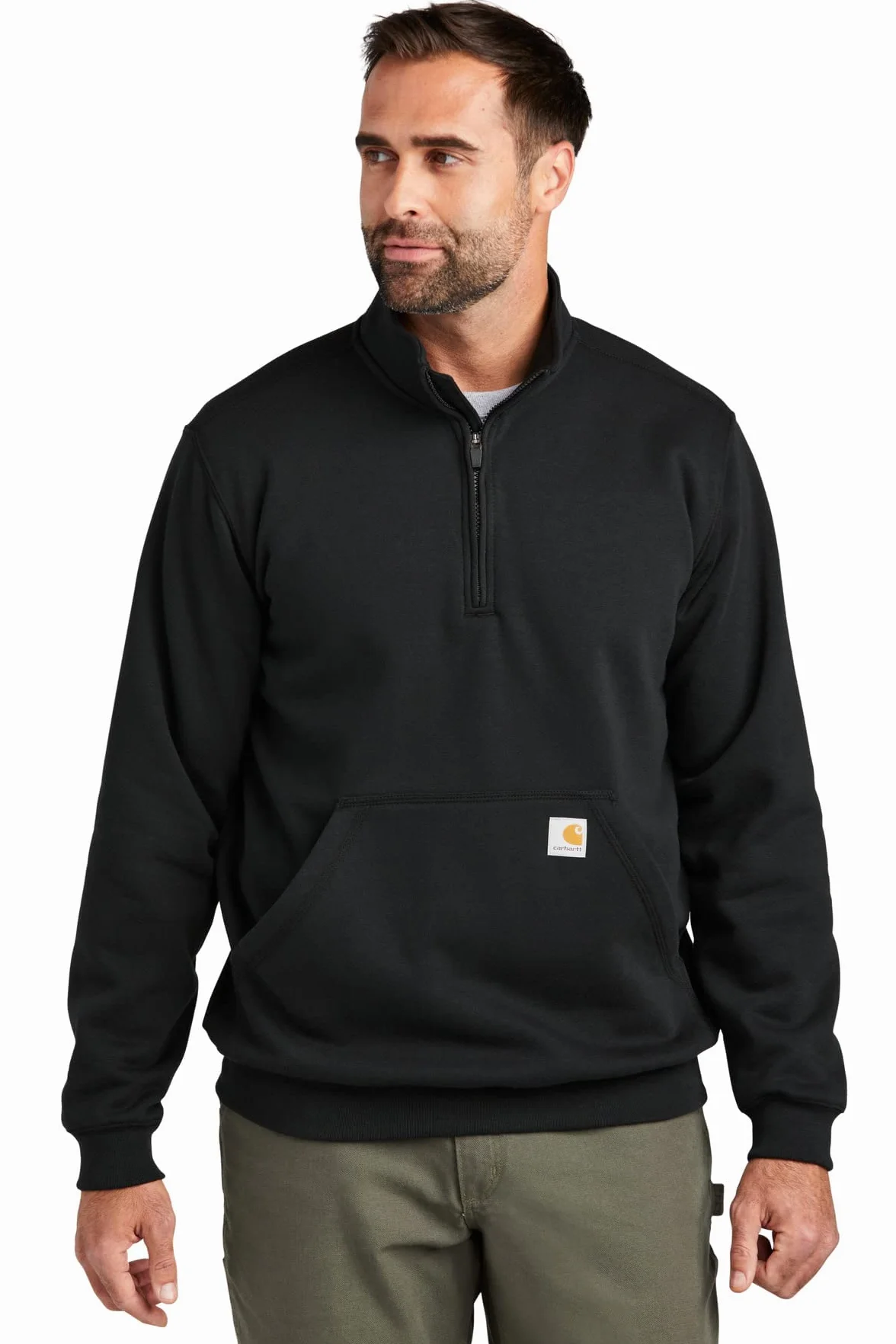 Carhartt Bluza sportowa Mężczyźni Luźny krój średniej wagi bluza z zamkiem błyskawicznym