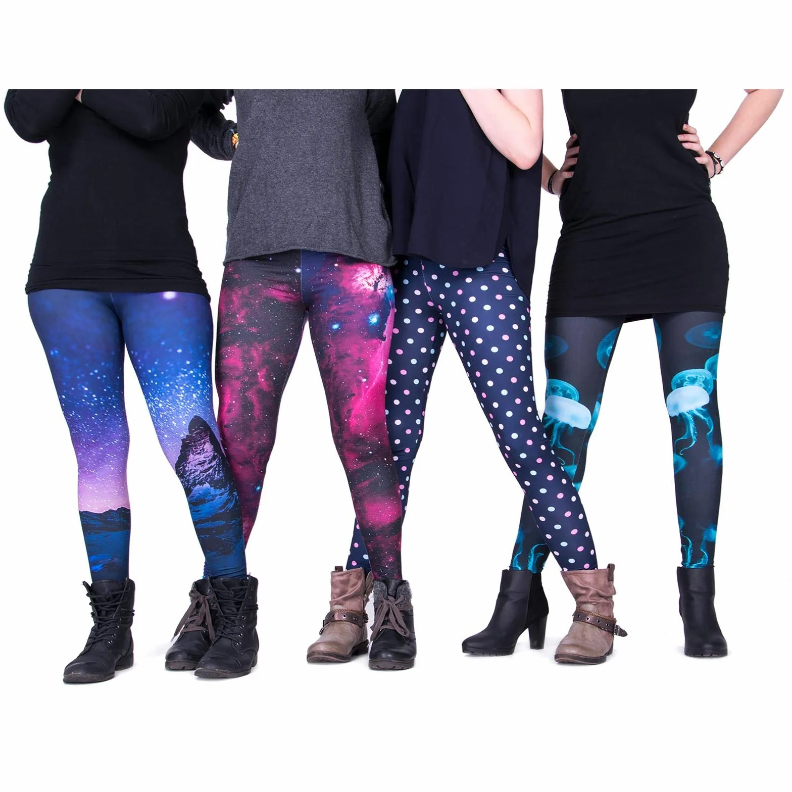 Legginsy panie bunte bedruckte Tiermuster