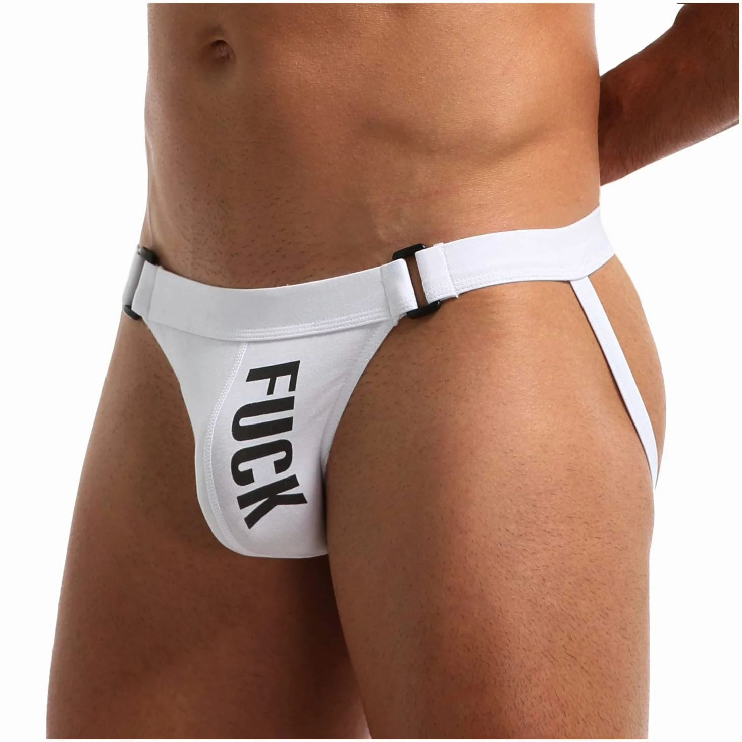 Jockstrap stringi tanga dla mężczyzn, seksowna bielizna męska, majtki z bawełny z niskim stanem, stringi sportowe