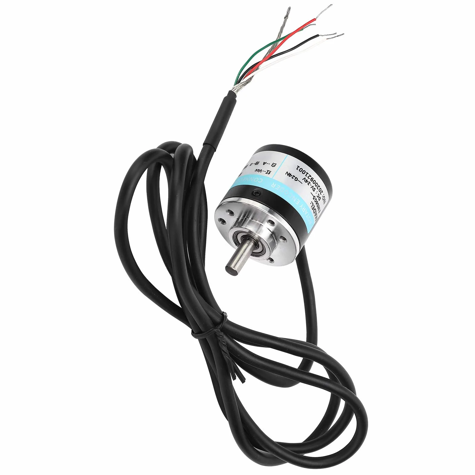 ABZ trzyfazowy enkoder fotoelektryczny DC 5-24 V 3000-6000 obr./min enkoder z masywnym trzonem do pola inżynierii automatycznej (500 HZ)