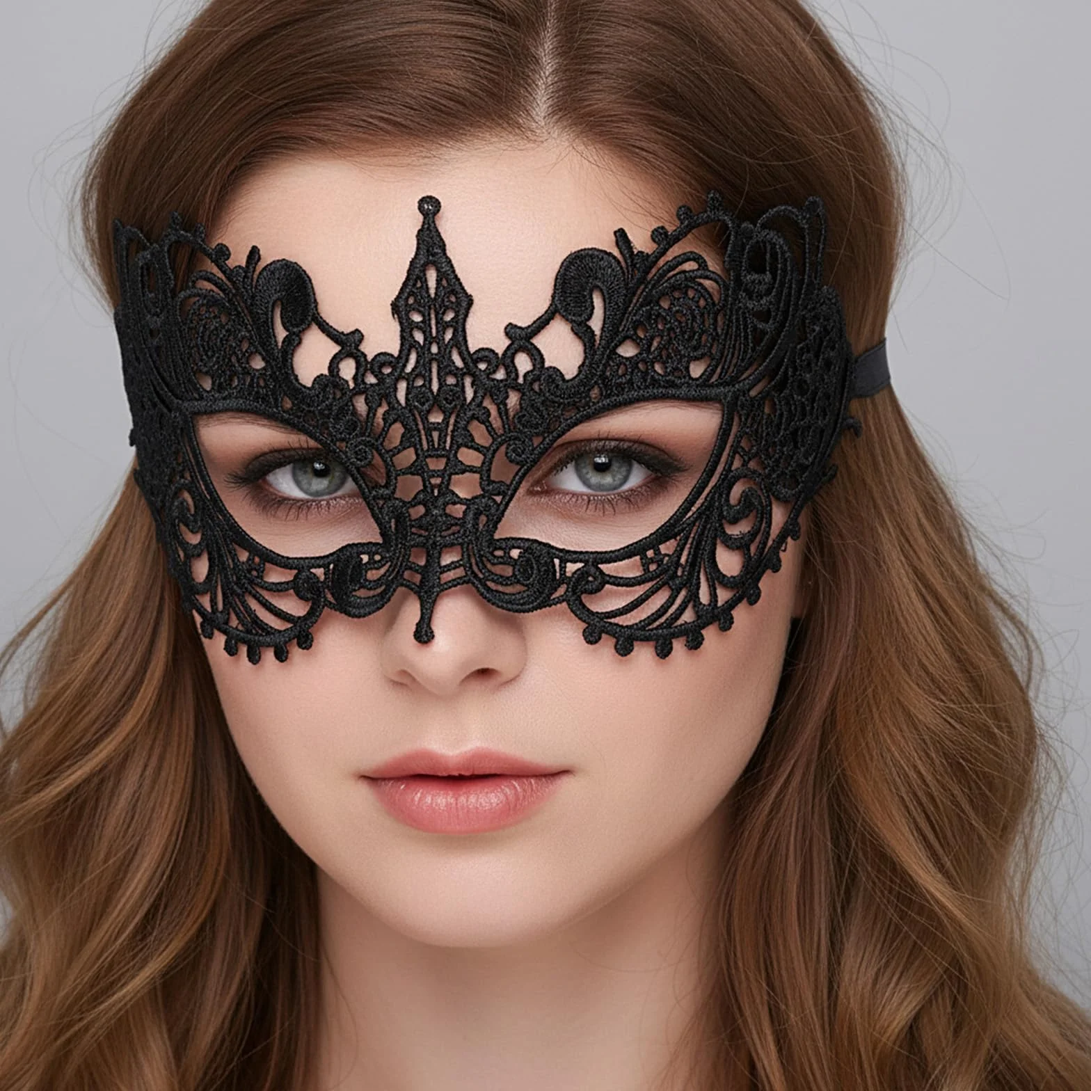 Lusofie 3 sztuki maski na bal maskowy, czarna, wenecka, damska maska koronkowa, maska na oczy, maskarada, regulowane ramiączka, na karnawał, maskaradę, imprezę, do kostiumu, sukni wieczorowej, tańca