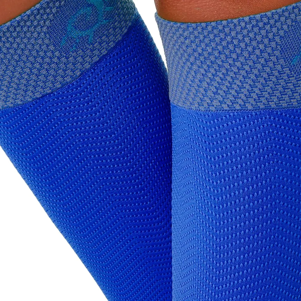 SOLIDEA Unisex Active Energy podkolanówki stopniowa kompresja 12/15 mmHg, niebieski, Large