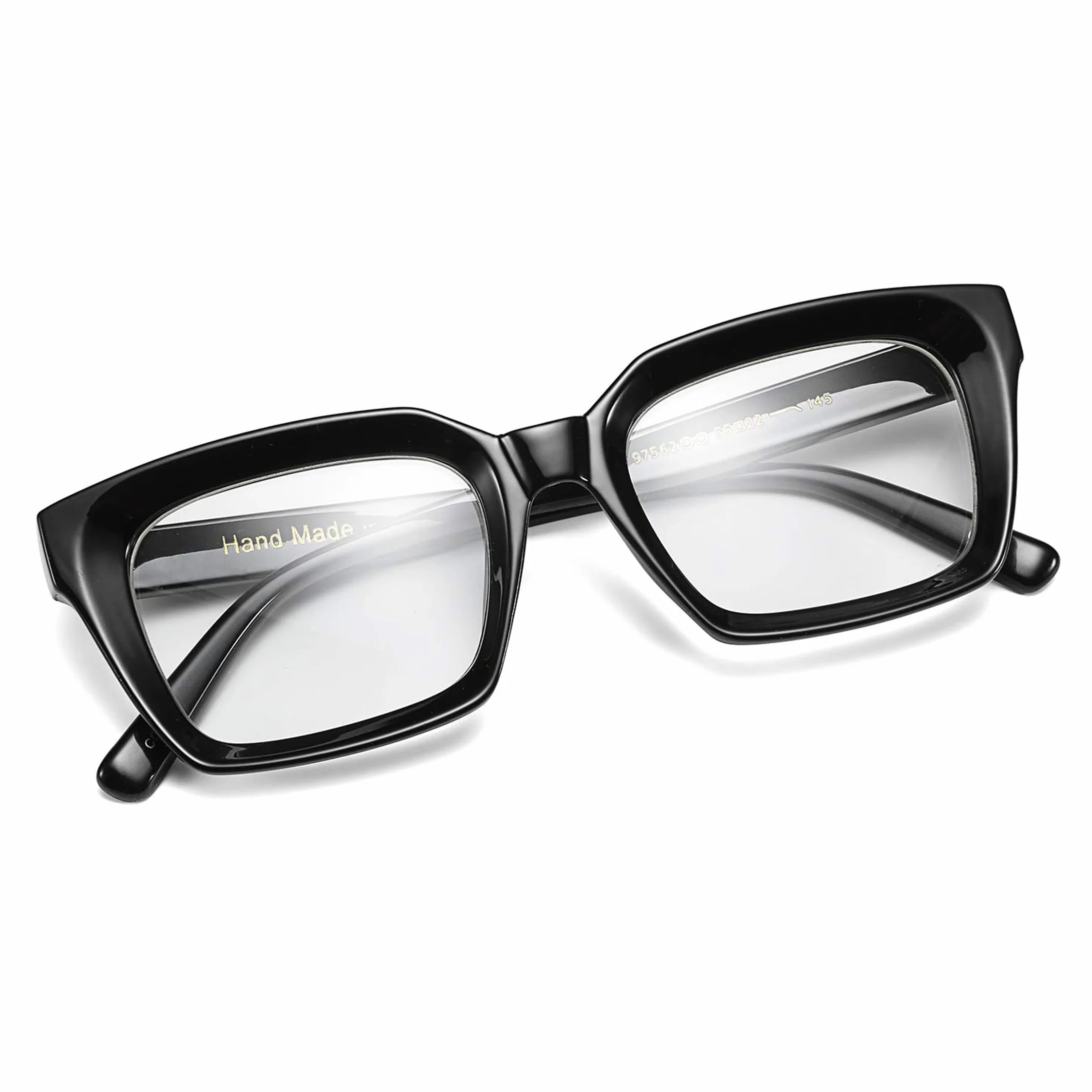 FEISEDY Oprawki Okulary Panie Mężczyźni Sztuczne Okulary Z Przezroczystymi Soczewkami Grube Kwadratowe Okulary Neutralne B2461