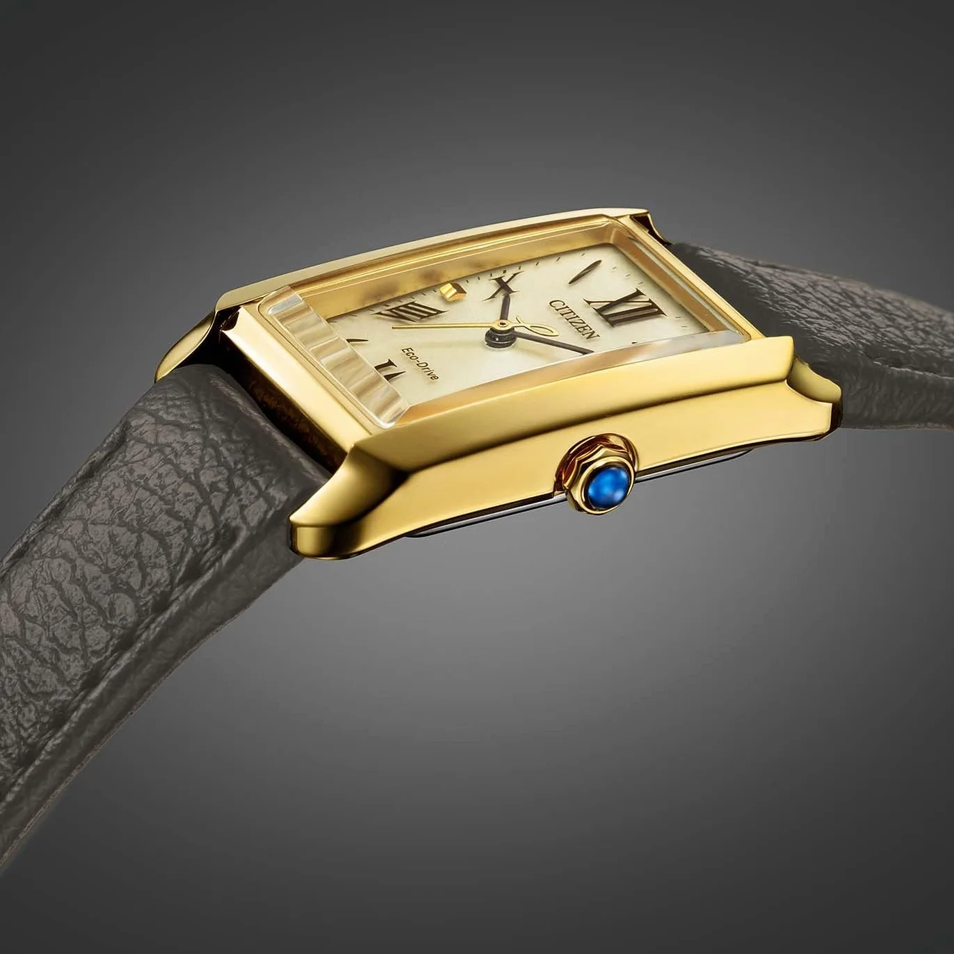 CITIZEN Zegarek damski z paskiem ze stali nierdzewnej Eco-Drive Solar cyfry rzymskie