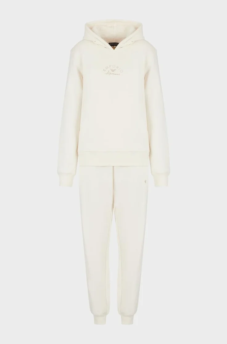 Emporio Armani Sweatshirt Kobiety Chenille Loungewear Zip Tracksuit