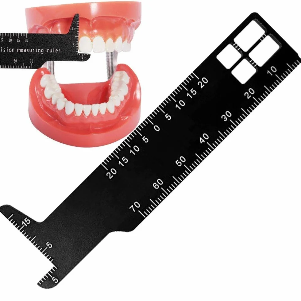 Dentystyczna precyzyjna linijka pomiarowa Endodontic Span Measure Scale Dwustronna linijka pomiarowa Narzędzie dentystyczne do stomatologii