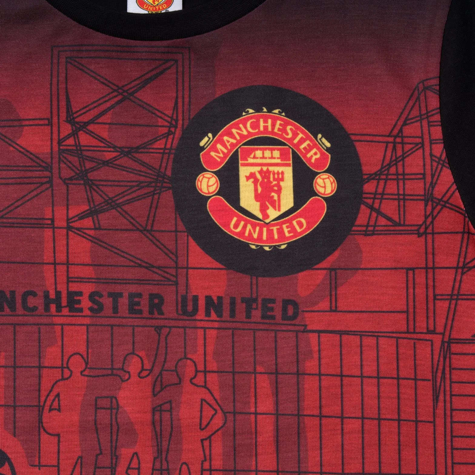 Manchester United F.C. - Krótka piżama chłopięca - na prezent - oficjalne gadżety i akcesoria piłkarskie