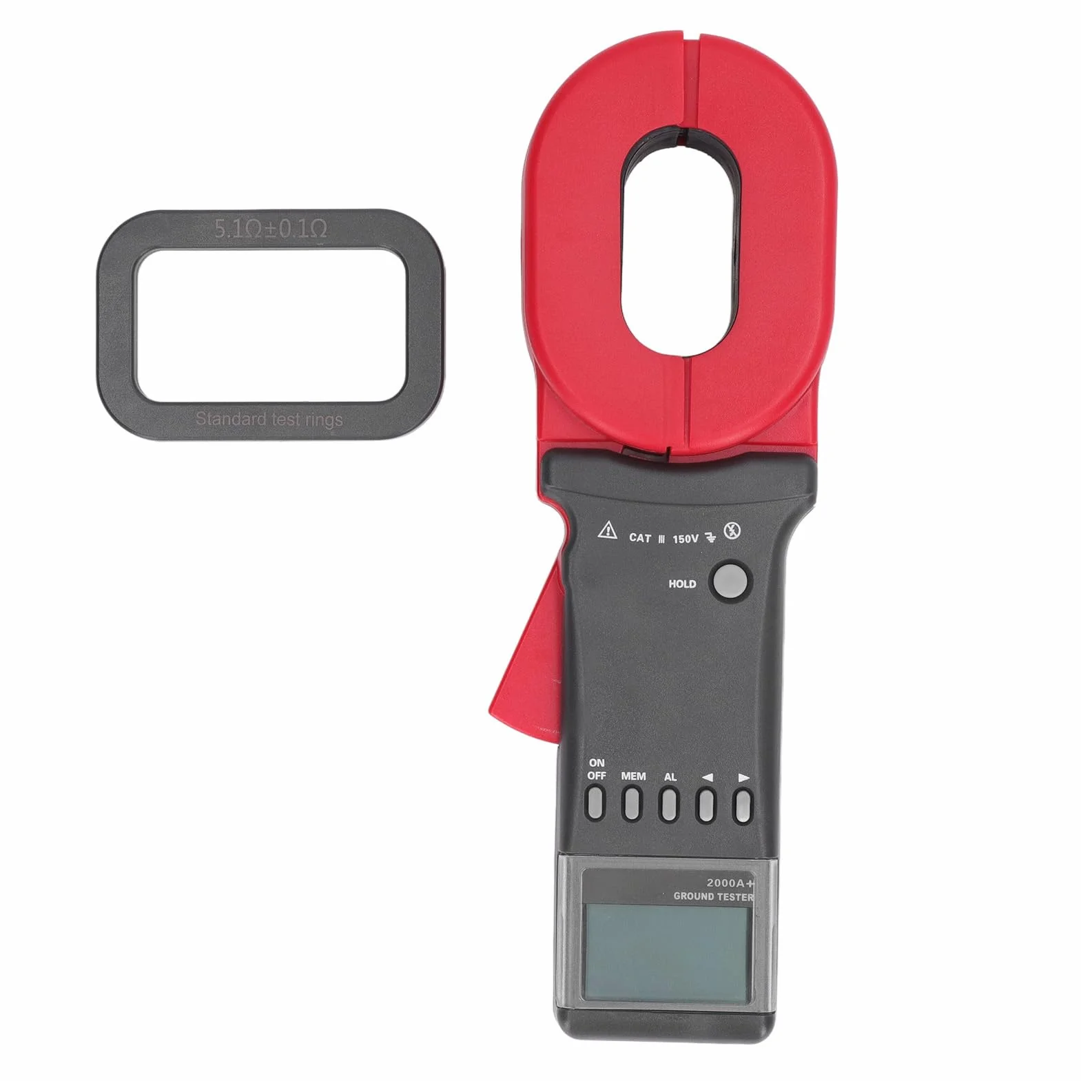 ETCR2000A+ tester rezystancji zaciskowych, cyfrowy tester uziemienia LCD 0,01 Ω - 200 Ω