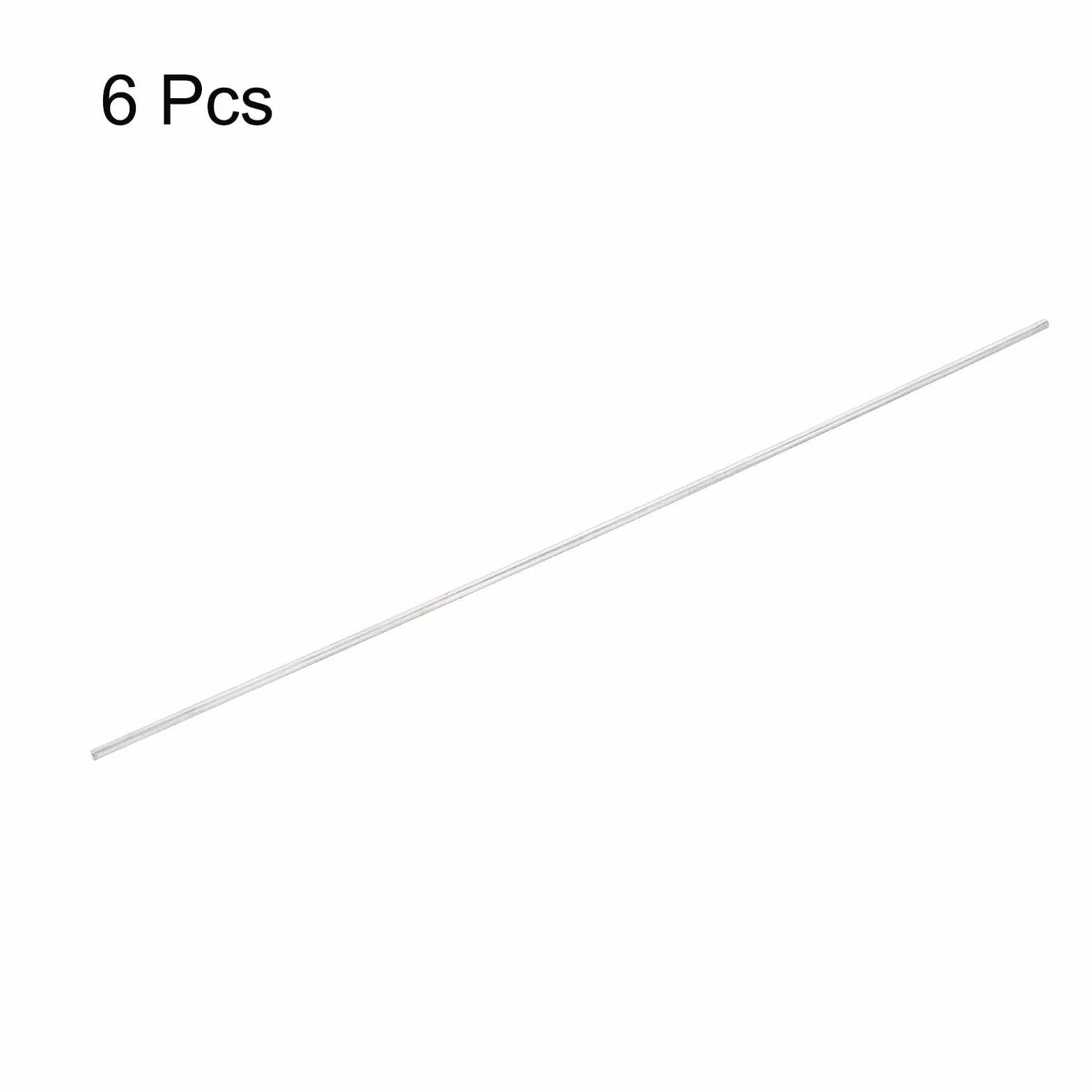 QUARKZMAN 6 szt. okrągły pręt ze stali nierdzewnej 304, 1 mm x 100 mm, do różnych projektów DIY, model samochodu samolotu, statku