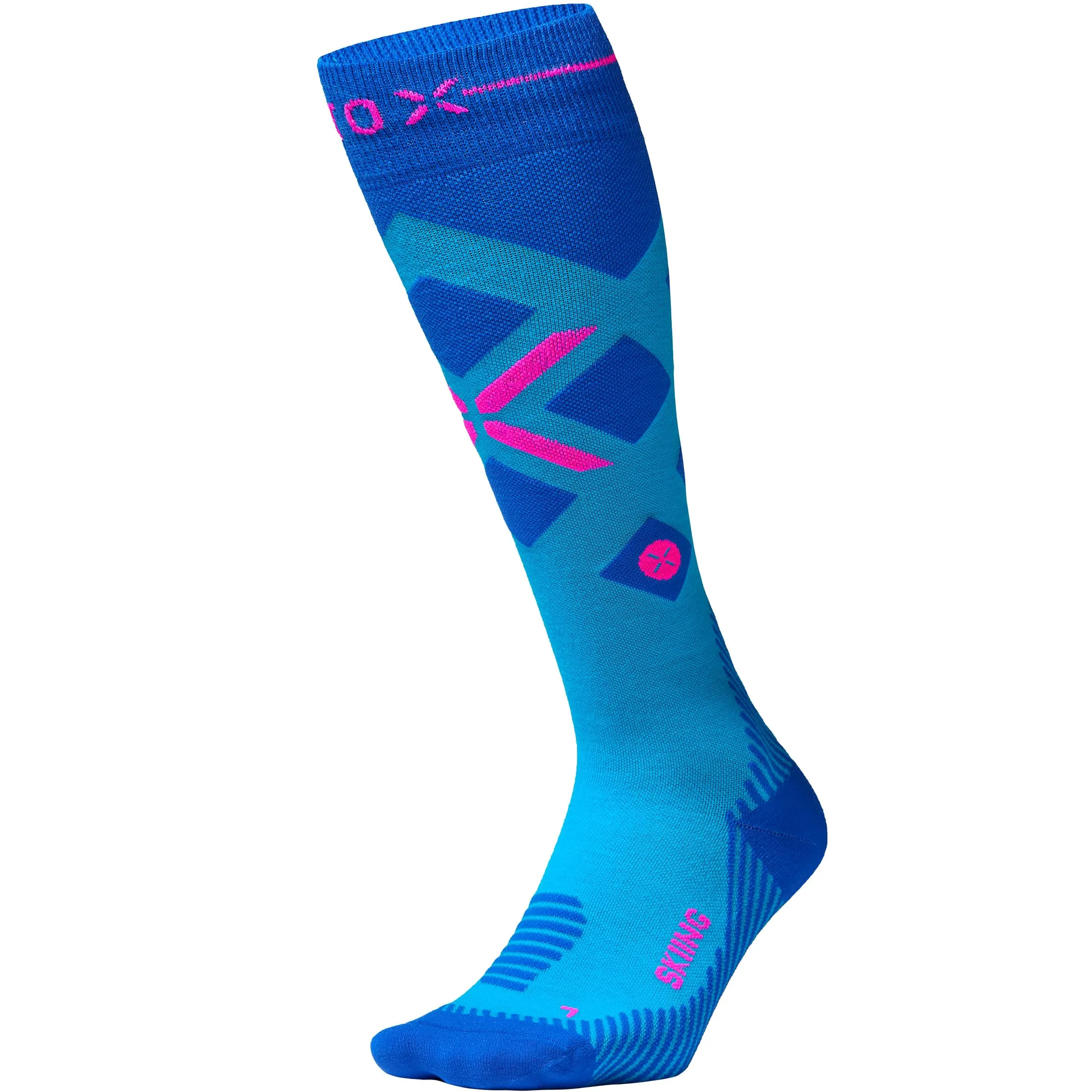 STOX Energy Socks, Damskie skarpety narciarskie, klasa kompresji 23-32 mmHg, pończochy narciarskie, skarpety uciskowe, wełna z merynosów, jazda na nartach, skarpety kompresyjne, pończochy podporowe,