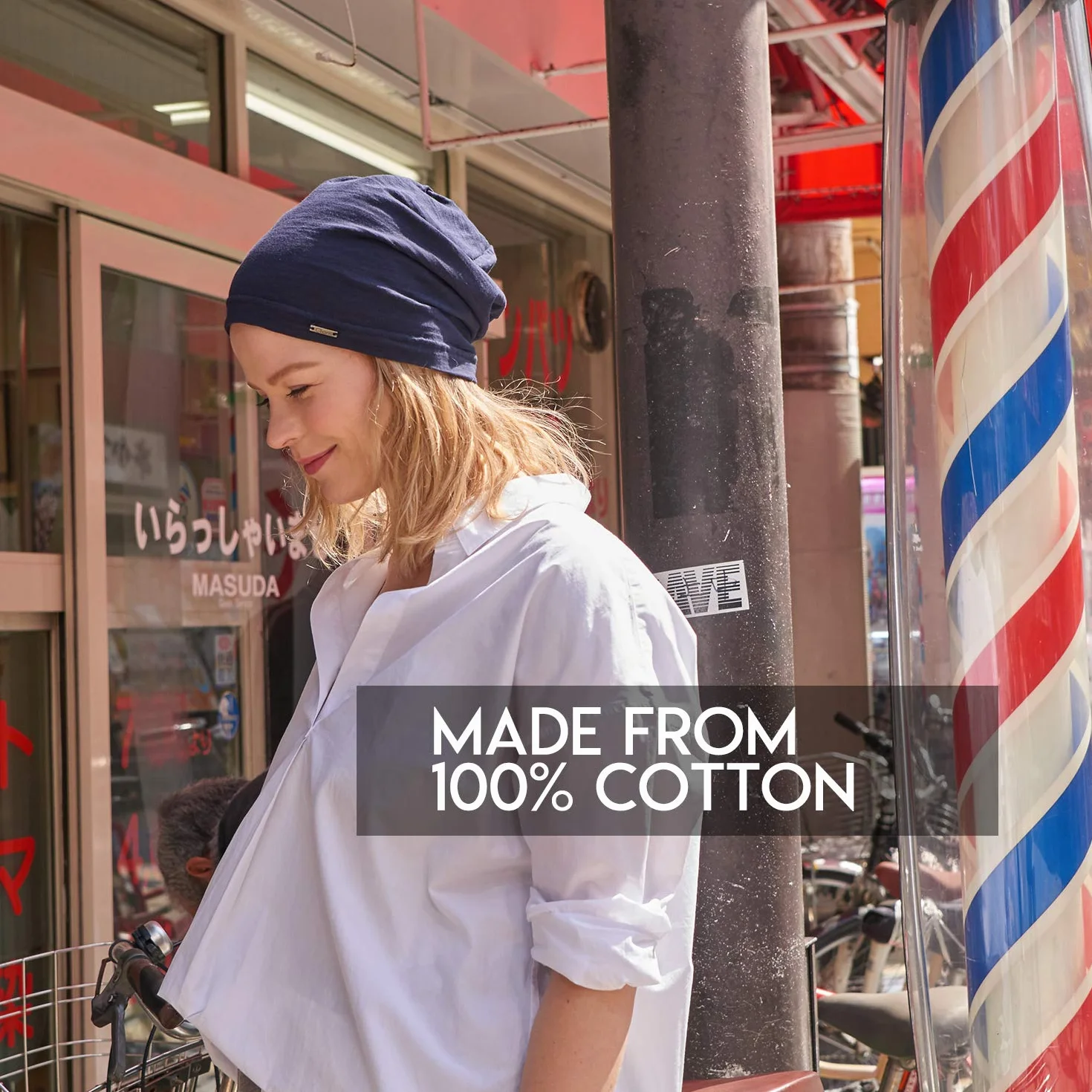 CHARM Czapka dla Mężczyźn i Kobiet na Lato 100% Bawełna - Uniseks Lekka Cienka Długa Typu Slouchy Beanie Do Chemioterapia Rak Oddychająca Antyalergenowa