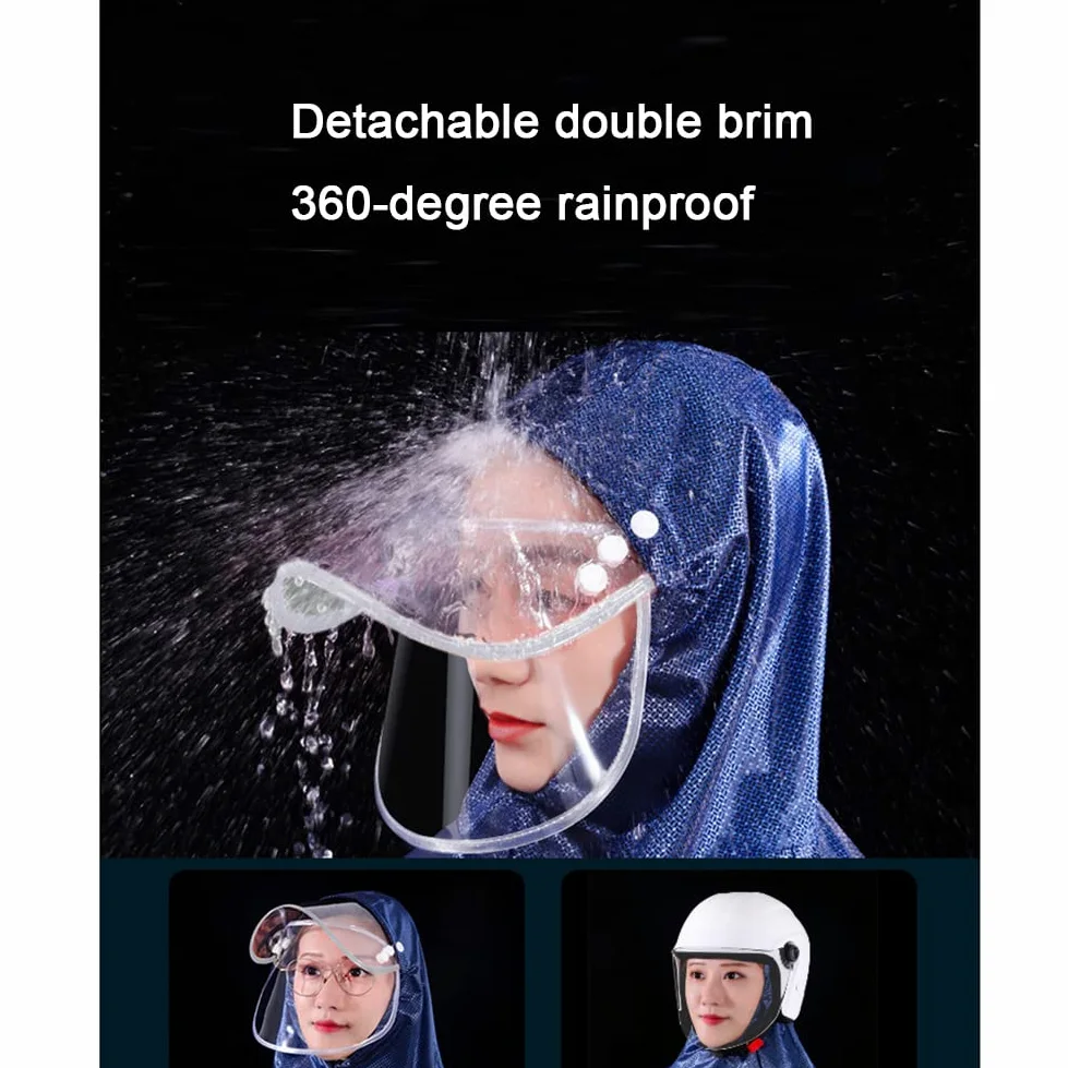 Ponczo dla dorosłych unisex wodoodporne poncho przeciwdeszczowe rower na zewnątrz Ebike motocykl skuter kurtka rowerowa płaszcz przeciwdeszczowy peleryna osłona przeciwdeszczowa