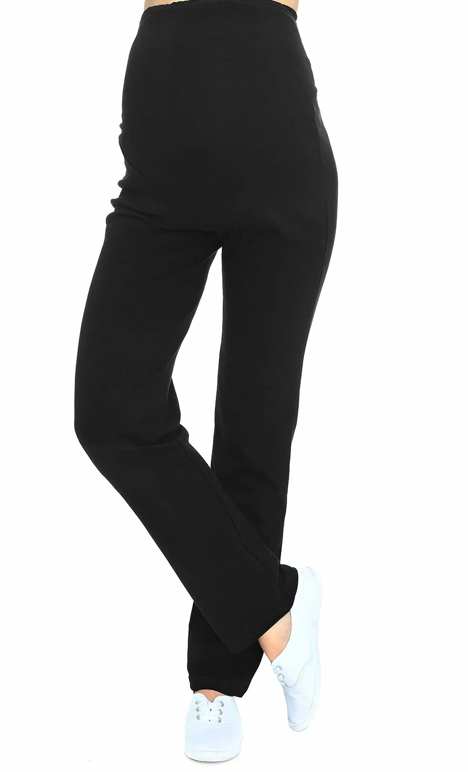 MijaCulture Spodnie ciążowe/spodnie do jogi z dodatkowym panelem na brzuch/moda ciążowa 3010
