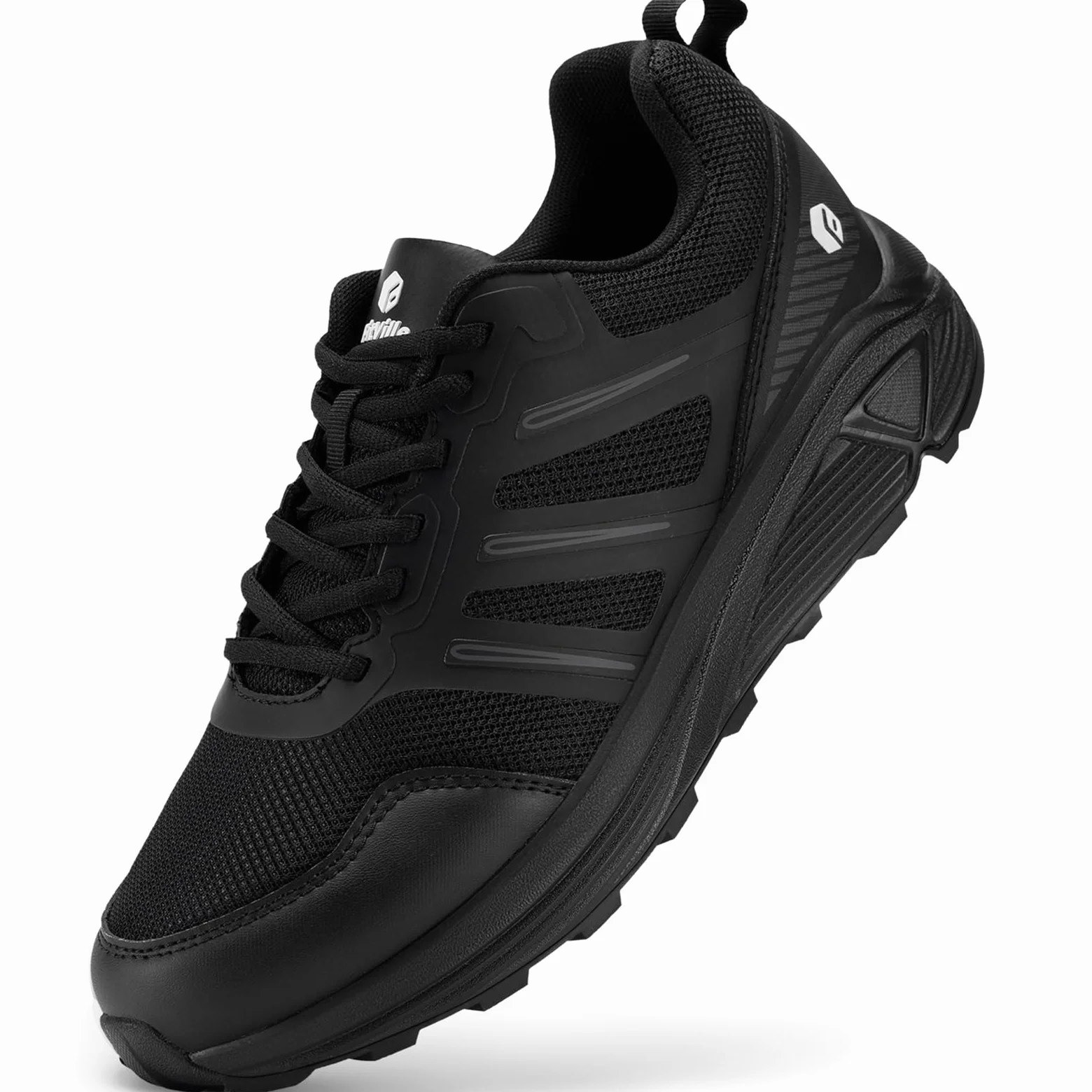 Buty do biegania FitVille Męskie bardzo szerokie buty do biegania w terenie Szerokie lekkie buty sportowe Buty outdoorowe Wygodne buty fitness Buty trekkingowe