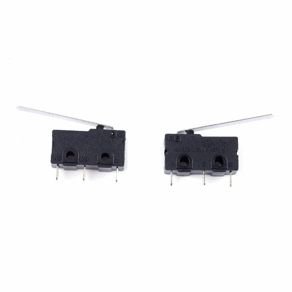 20-pak mikro przełącznik ograniczeniowy ramię dźwigni długie 28 mm SPDT 3 bolce 3 zaciski przełącznik chwilowy 5A 125 250 V AC dla Arduino