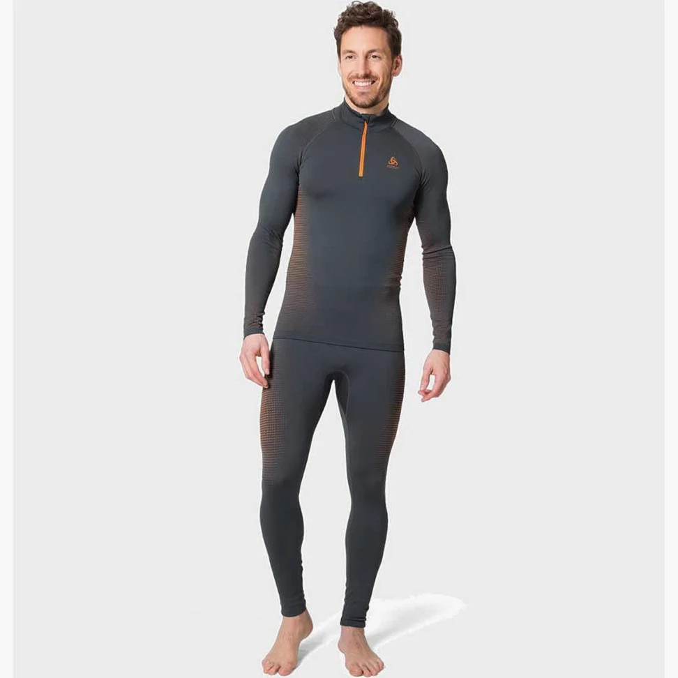 Odlo Koszulka Mężczyźni Bl Top Turtle Neck L/S Half Zip Performa