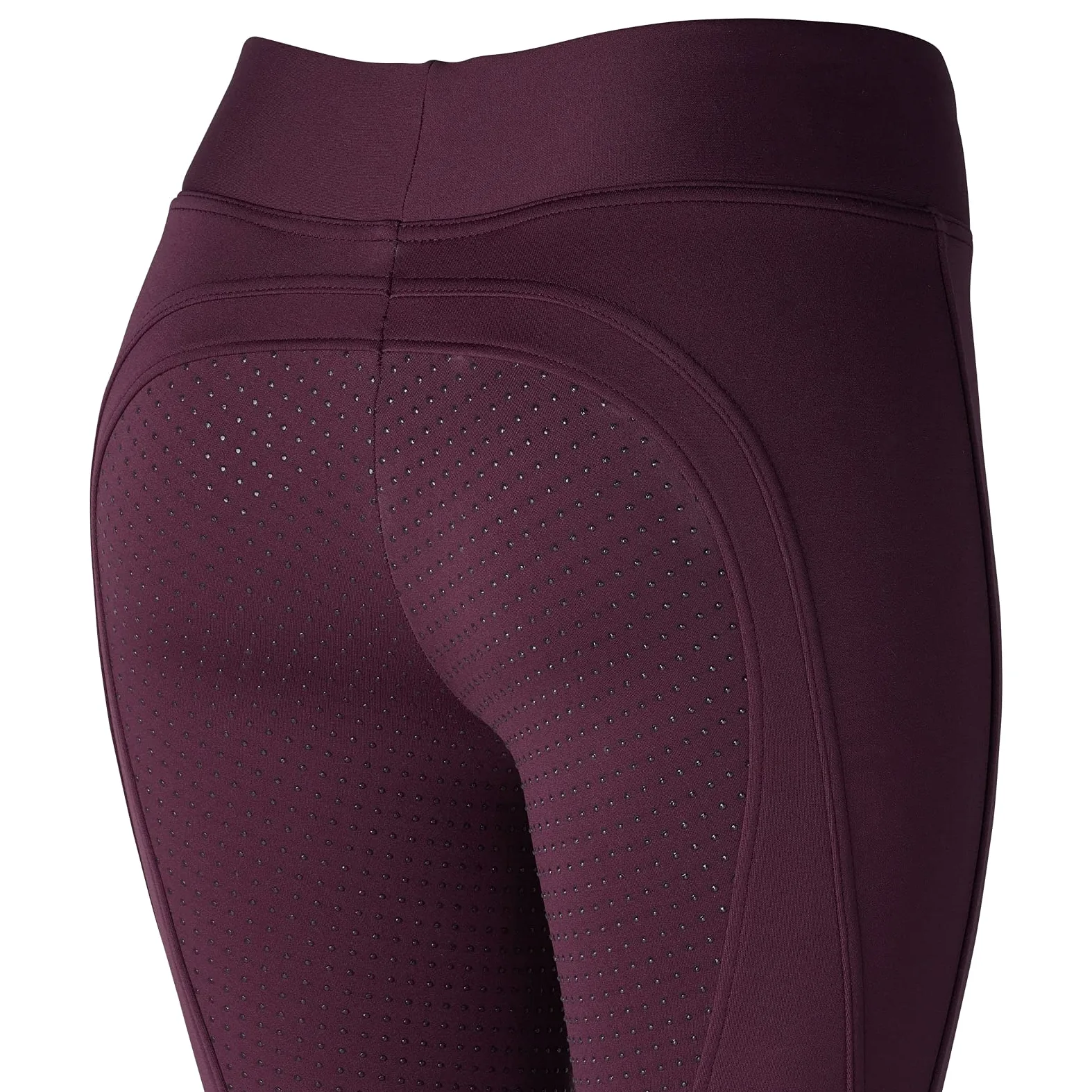 HORZE Damskie legginsy termiczne do jazdy konnej Active, spodnie zimowe z pełnym lejem silikonowym
