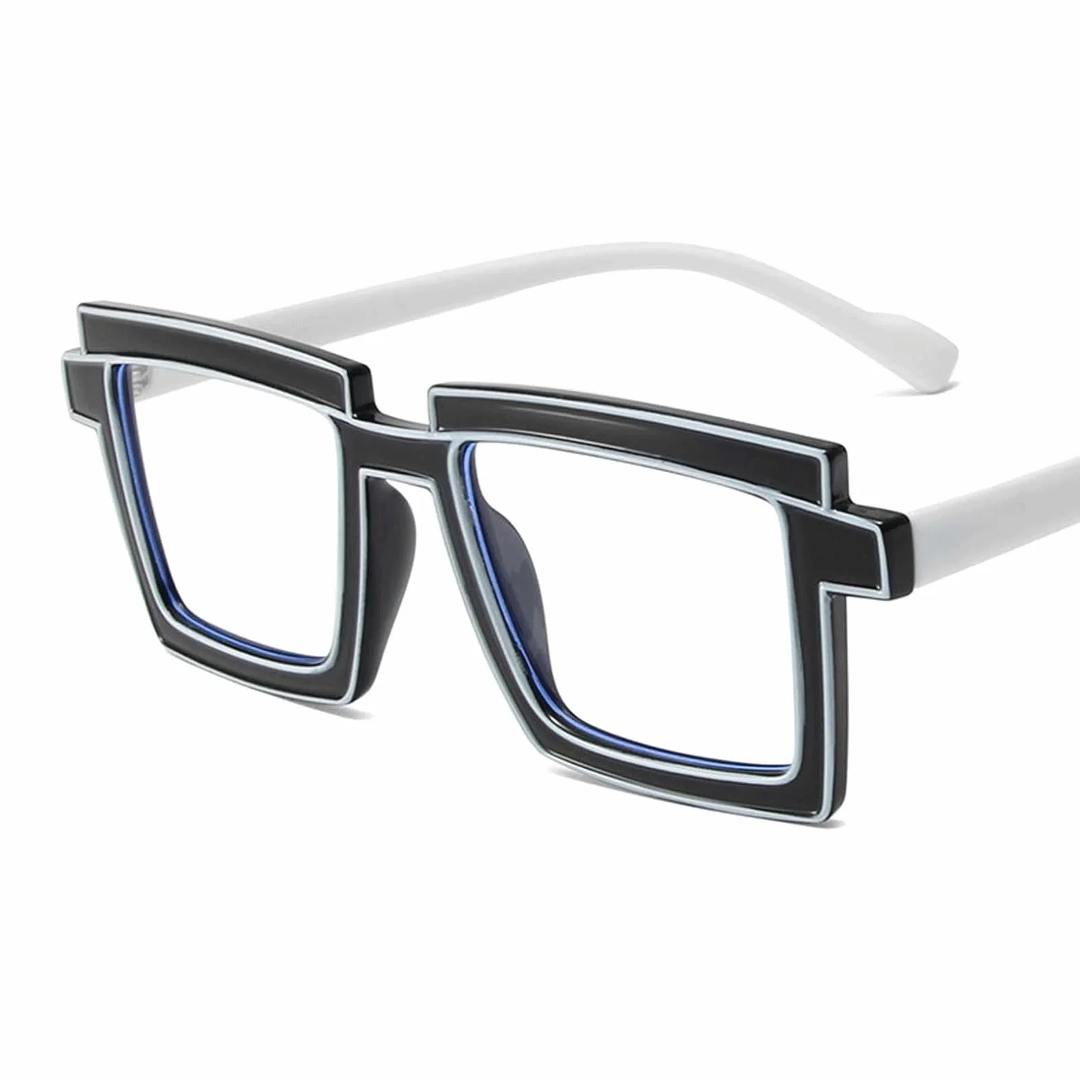 Titanium Anti-blauw Licht Brilmonturen Extra Grote Vierkante Optische Brillen