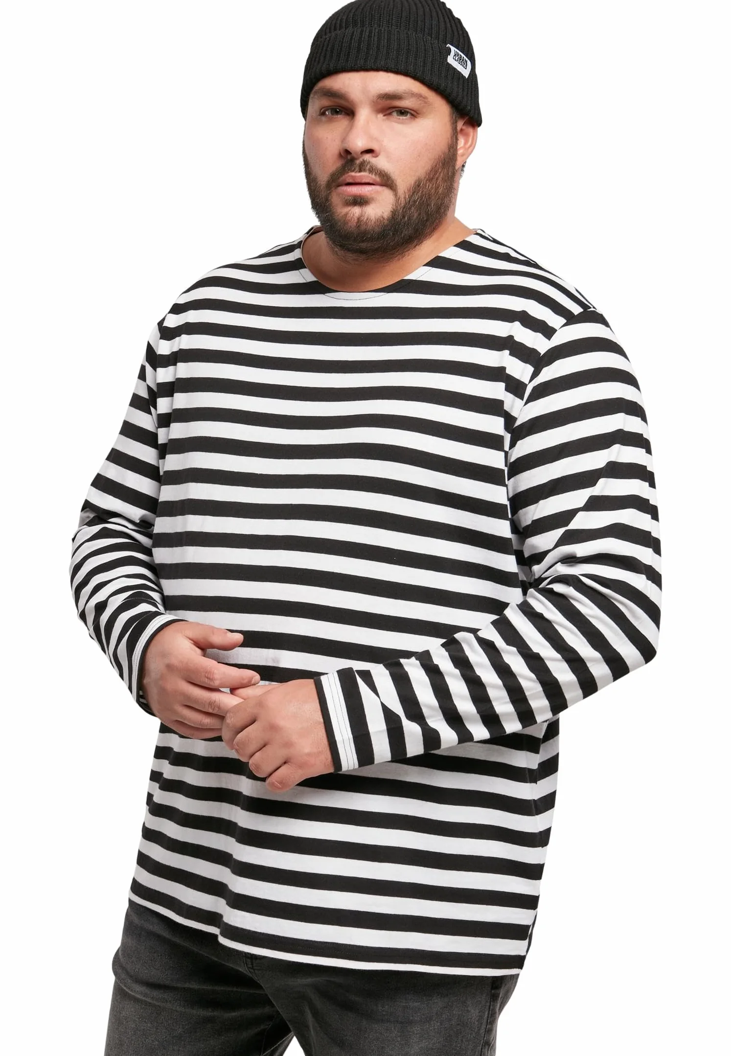 Urban Classics Koszulka Mężczyźni Regular Stripe Ls