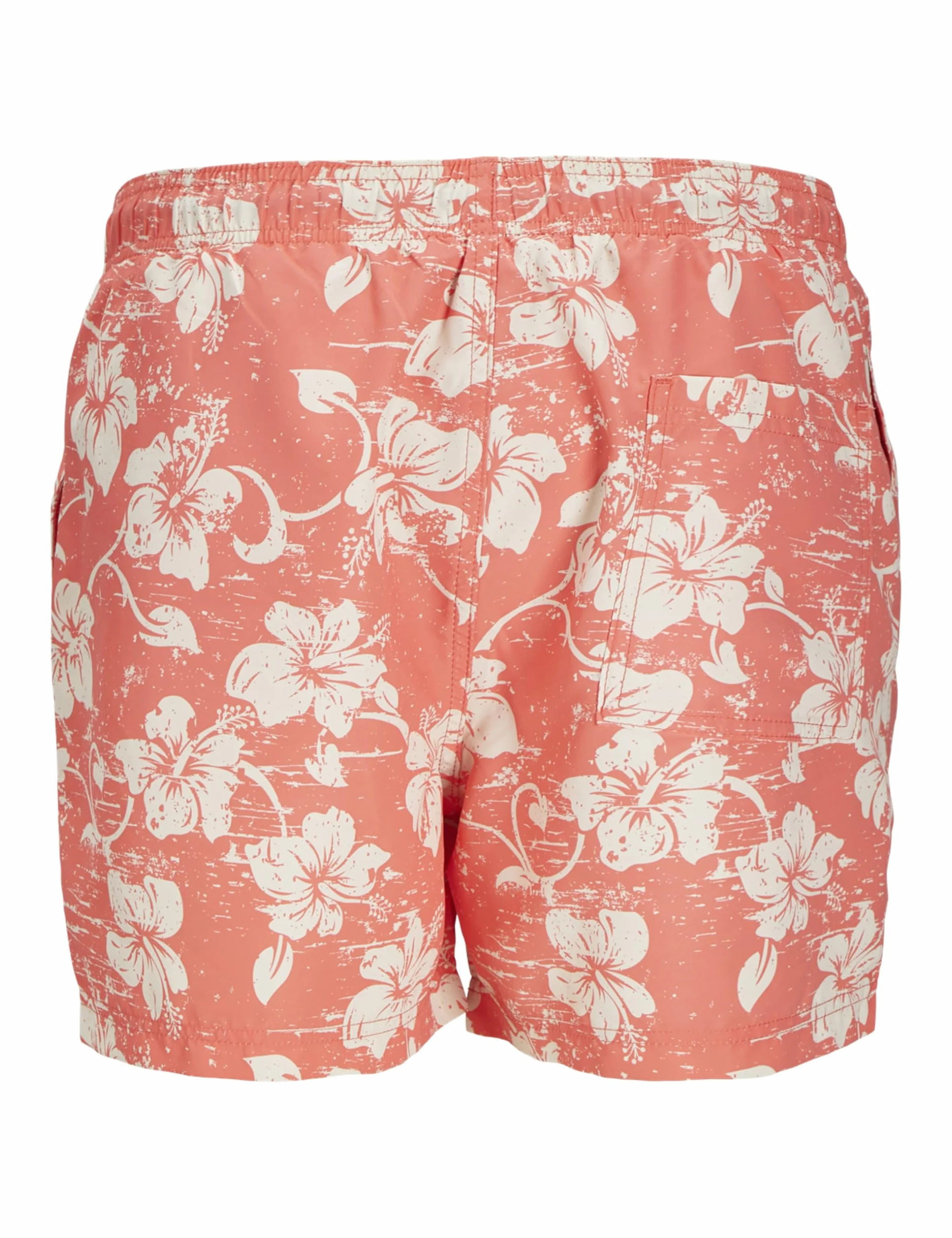 JJ REBEL Jrebhawaii Swim Short Print, koralowy (Hot Coral), L