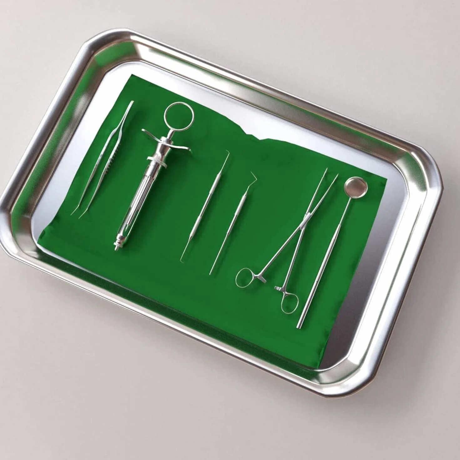 LATRAT tacka na instrumenty ze stali nierdzewnej 26,5 x 19,5 x 2,1 cm