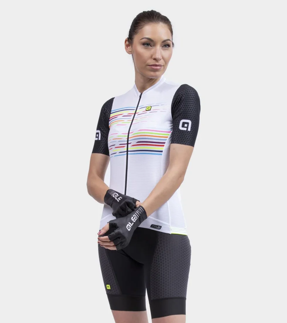 Alé Cycling damska koszulka z krótkim rękawem biała L
