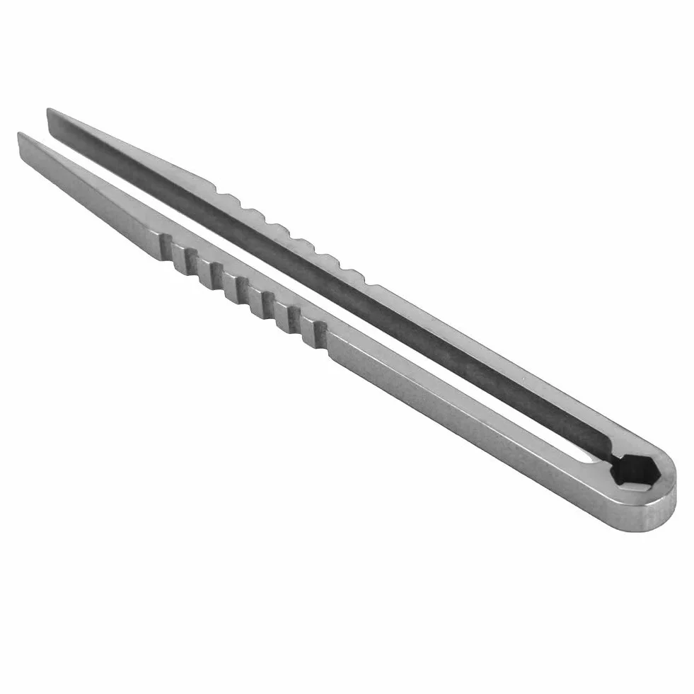 Pinceta EDC, Pinceta ze Stopu Tytanu, Mini Pinceta, Przenośna Pinceta ze Stopu Tytanu EDC Outdoor Camping Travel Mini Tool (Oryginalny kolor)
