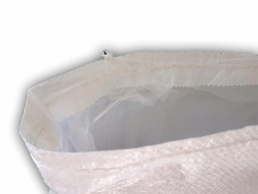SKIR'CO (40 szt.) białe worki tkane PP 57 x 95 cm, worki polipropylenowe z wkładką polietylenową, worek do usuwania gruzu, worki do usuwania odpadów